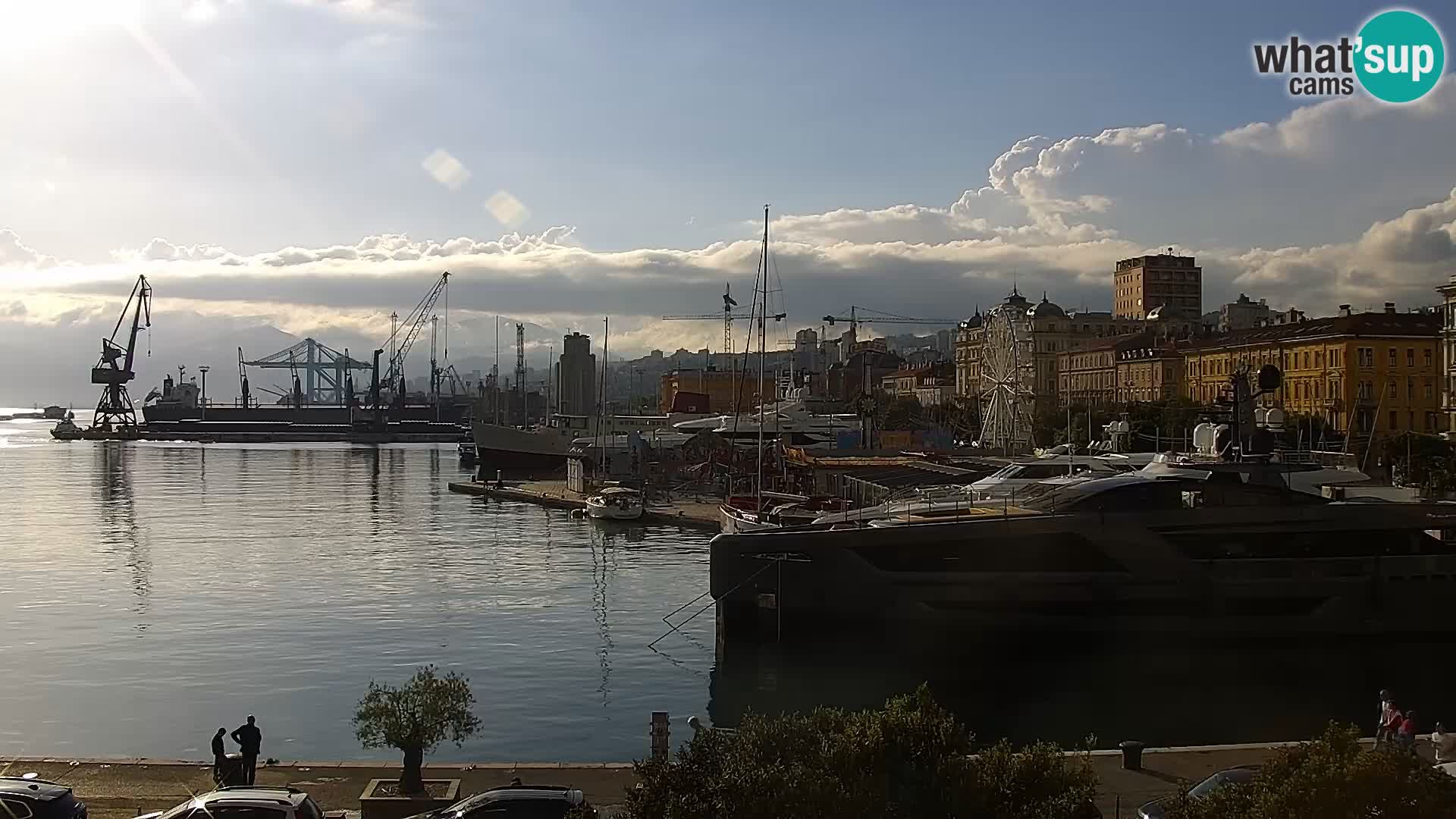 Die Riva und Marina in Rijeka – Live Webcam Kroatien