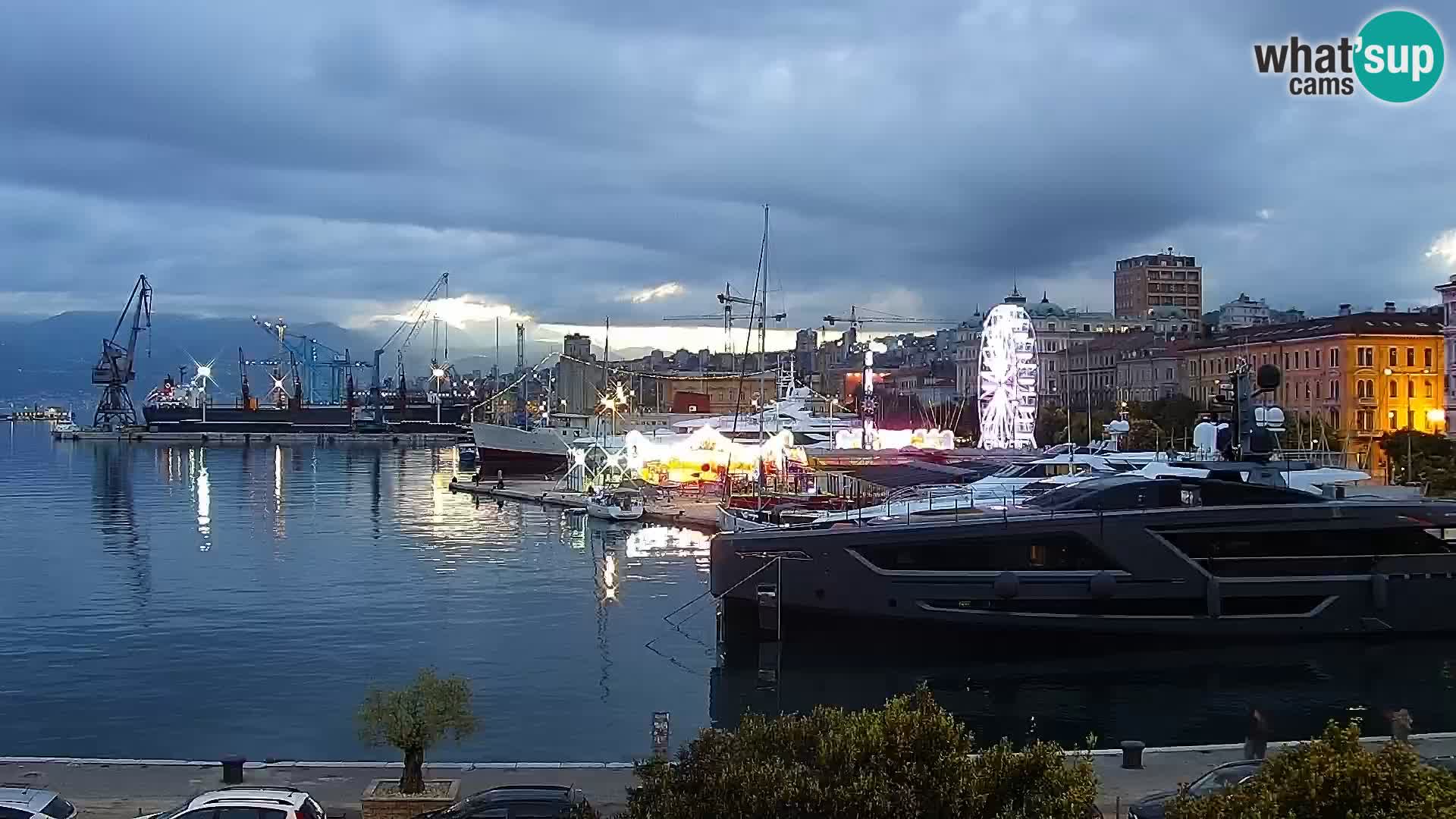 La Riva e la Marina a Rijeka (Fiume) – Live Webcam Croazia