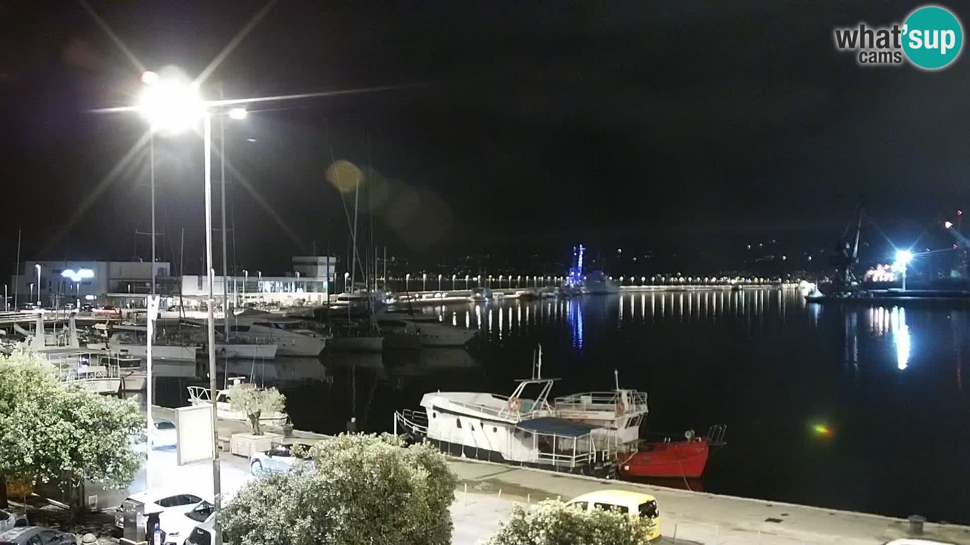 La Riva et Marina à Rijeka – Live Webcam Croatie