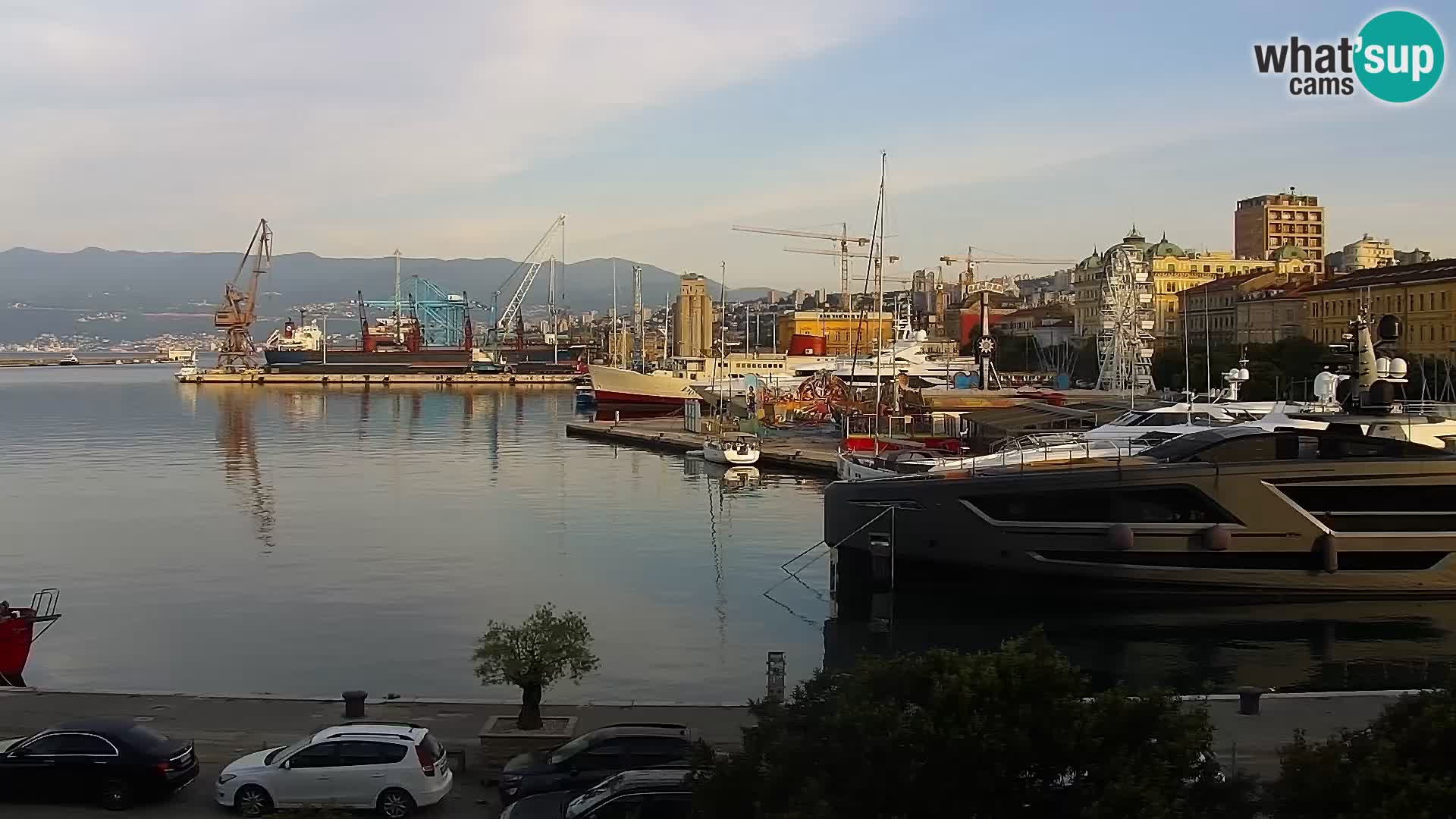 La Riva e la Marina a Rijeka (Fiume) – Live Webcam Croazia