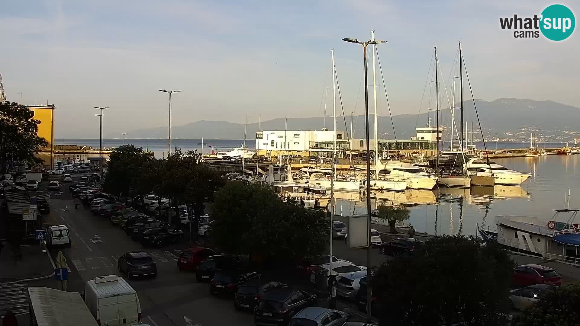La Riva e la Marina a Rijeka (Fiume) – Live Webcam Croazia