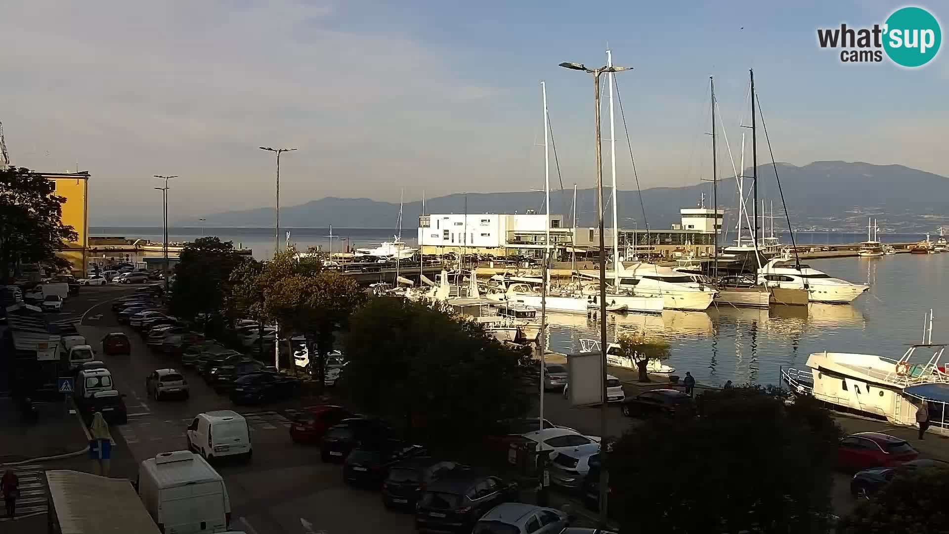 La Riva y Marina en Rijeka – Webcam en vivo Croacia