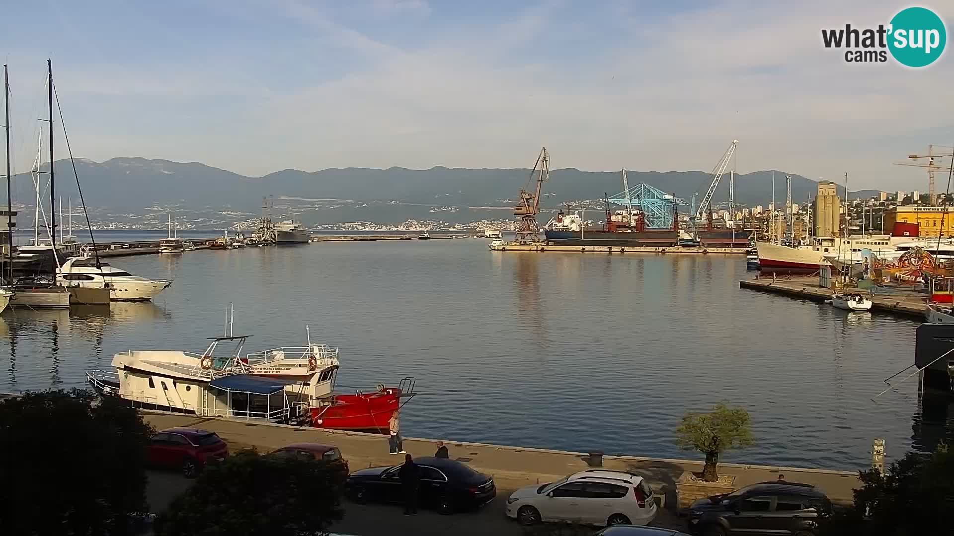 Die Riva und Marina in Rijeka – Live Webcam Kroatien