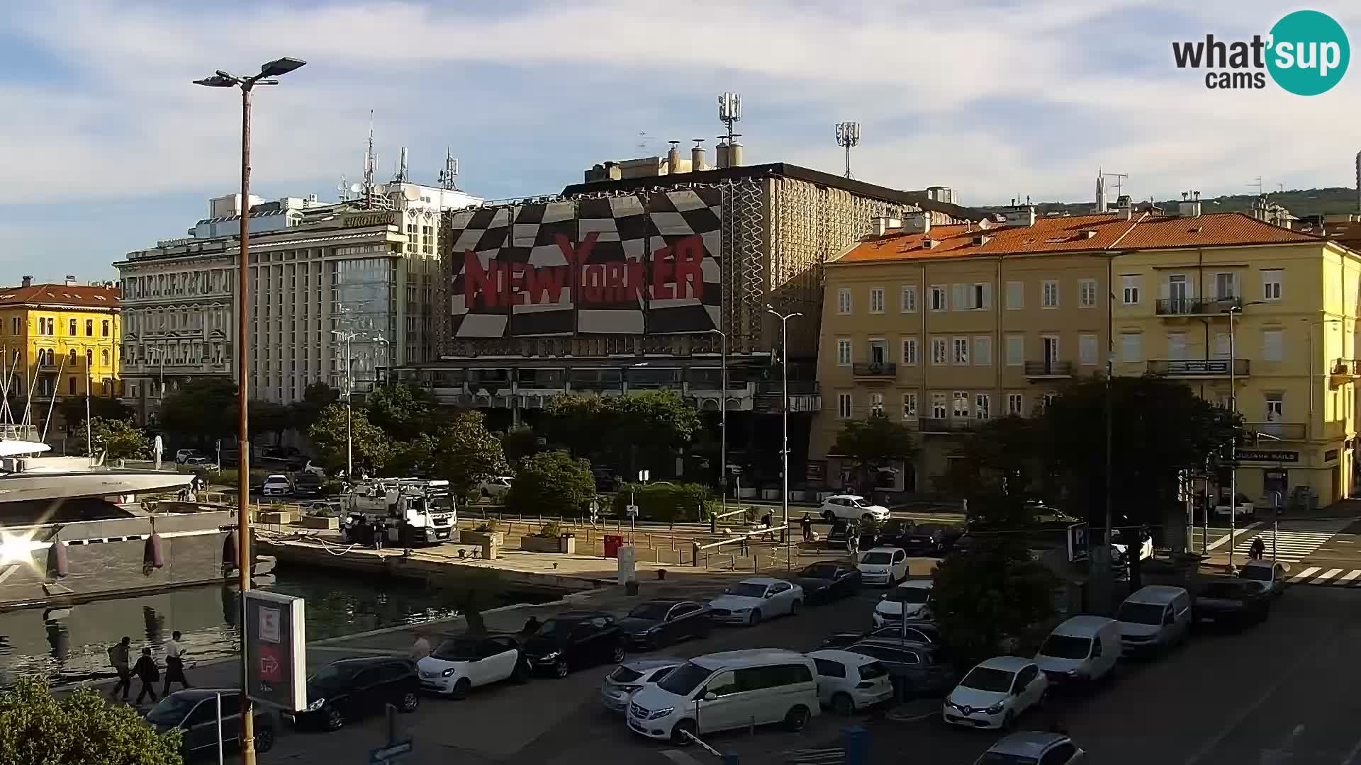 La Riva e la Marina a Rijeka (Fiume) – Live Webcam Croazia