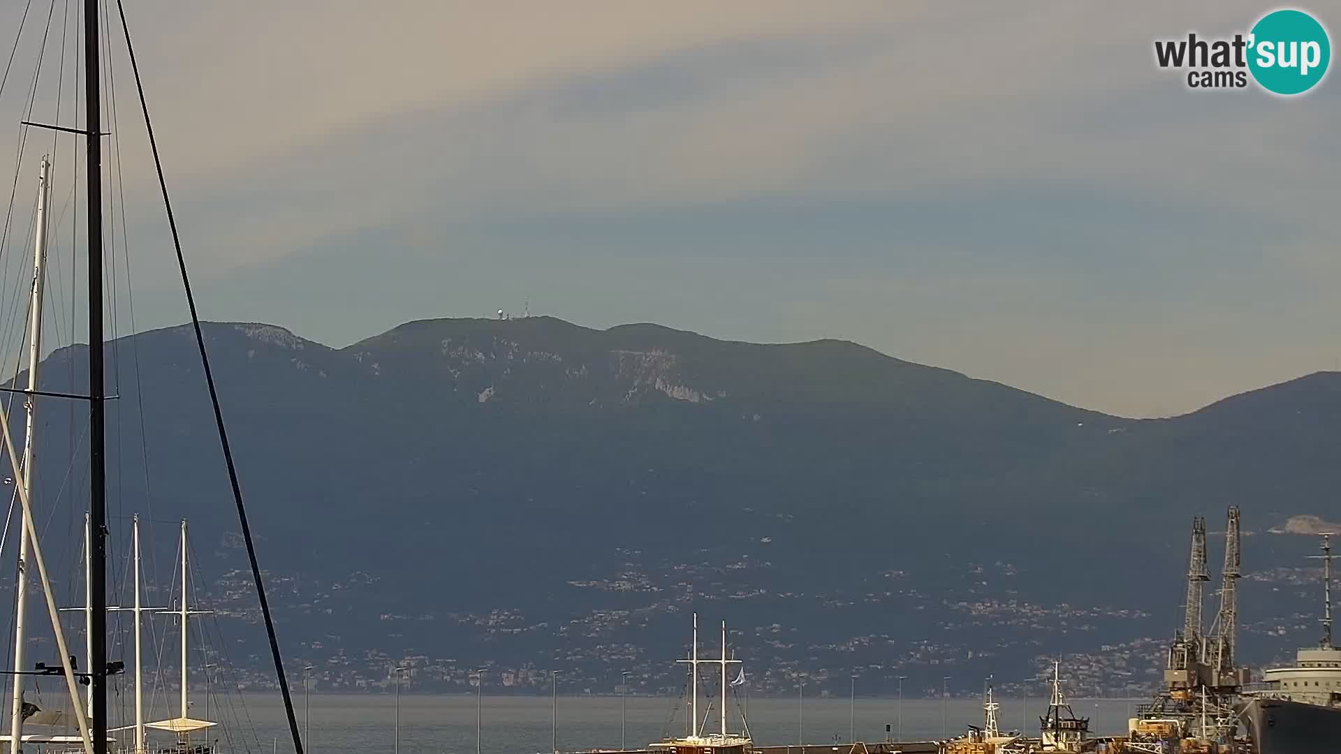 La Riva y Marina en Rijeka – Webcam en vivo Croacia
