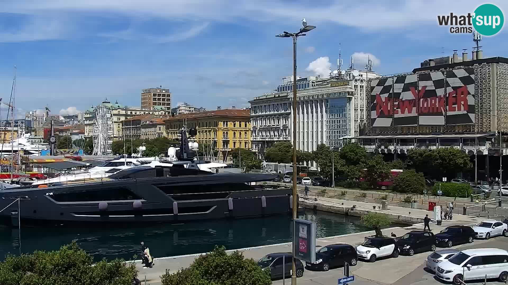 Riva i Marina u Rijeci – Web kamera uživo u Hrvatskoj