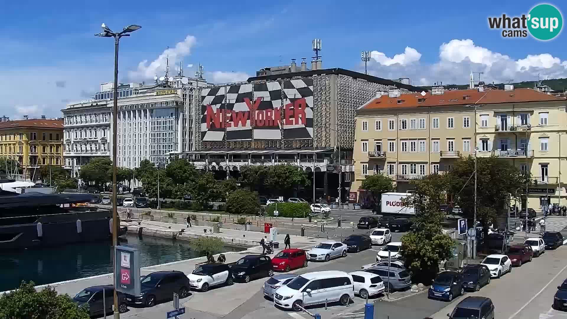 La Riva y Marina en Rijeka – Webcam en vivo Croacia