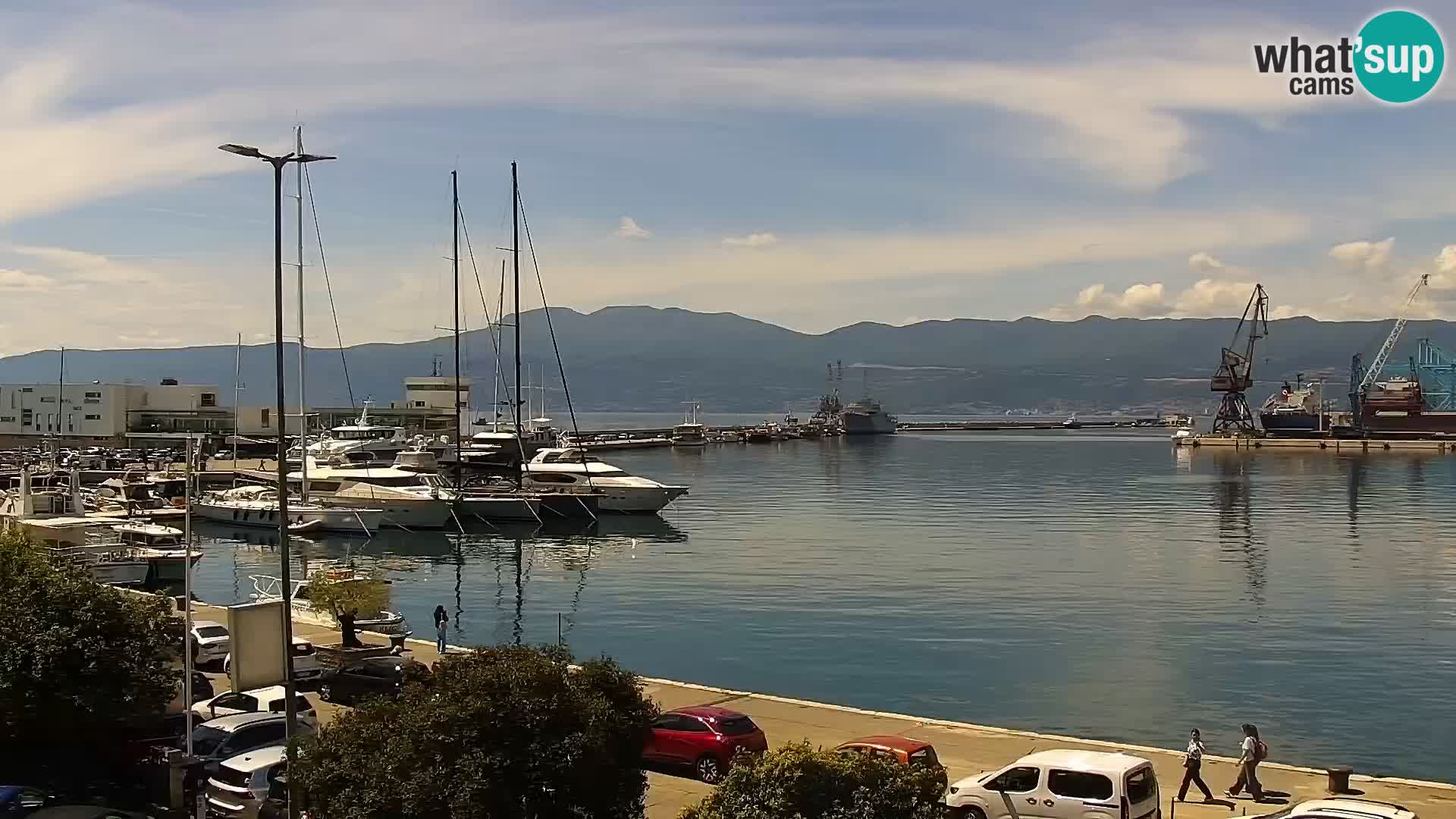 La Riva et Marina à Rijeka – Live Webcam Croatie
