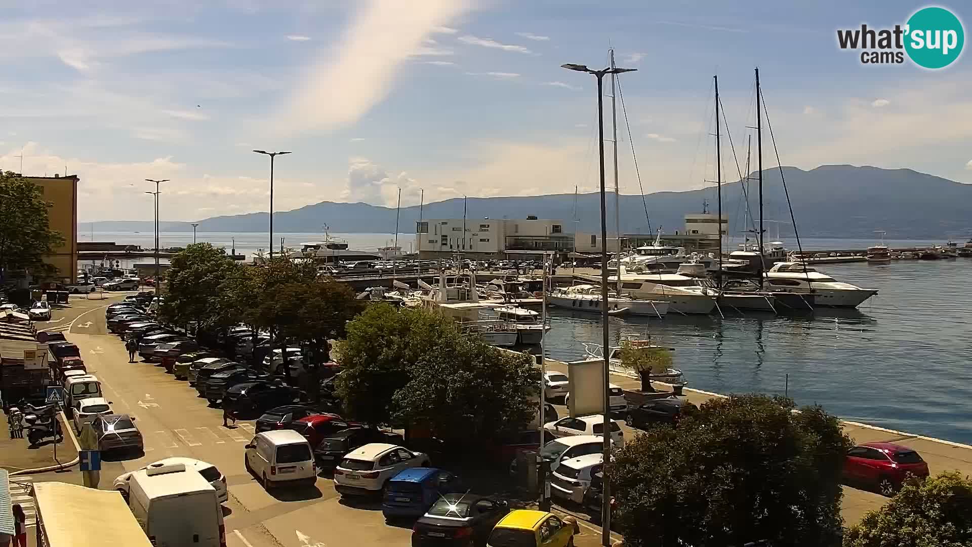 La Riva y Marina en Rijeka – Webcam en vivo Croacia