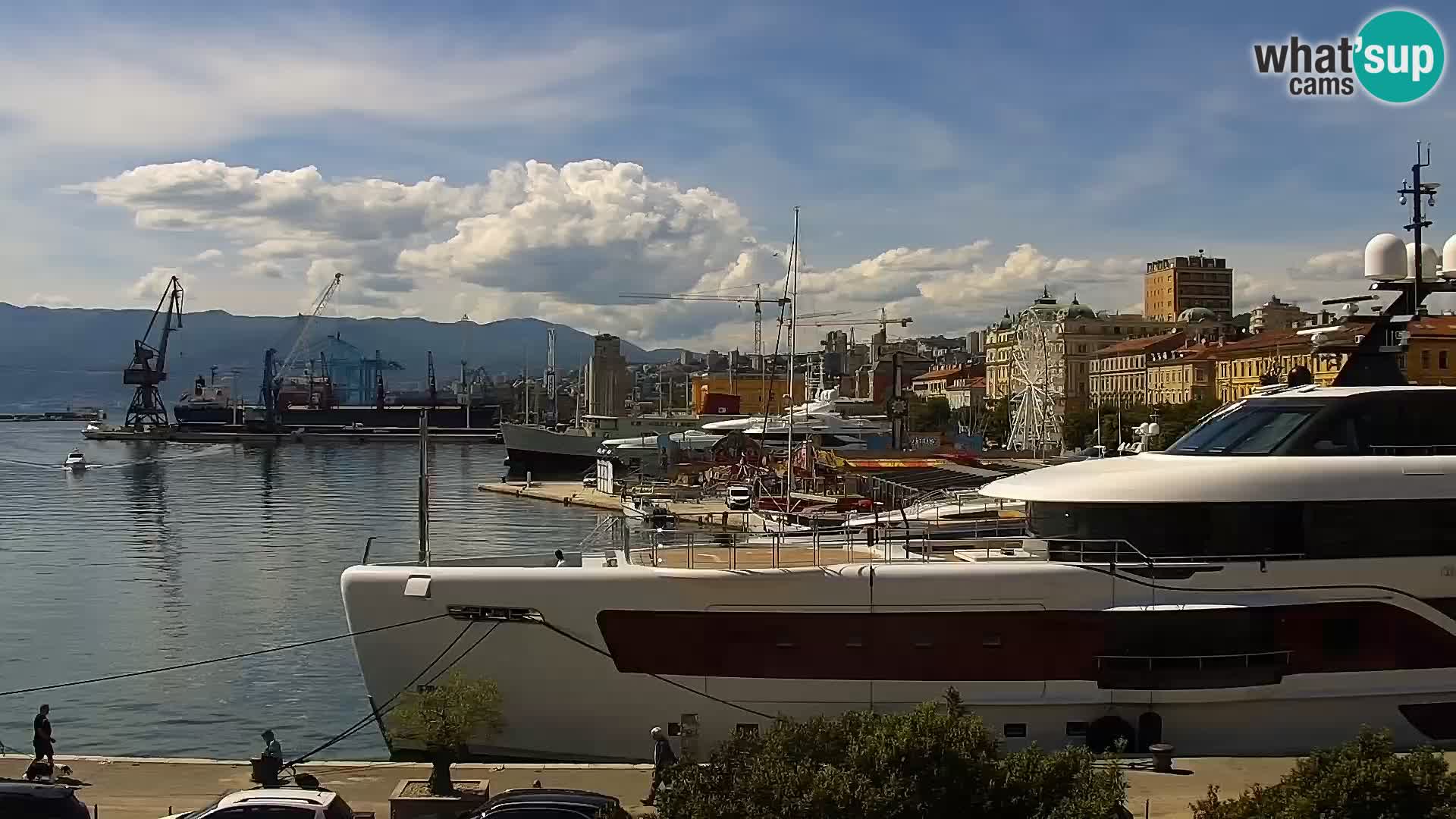 Riva i Marina u Rijeci – Web kamera uživo u Hrvatskoj