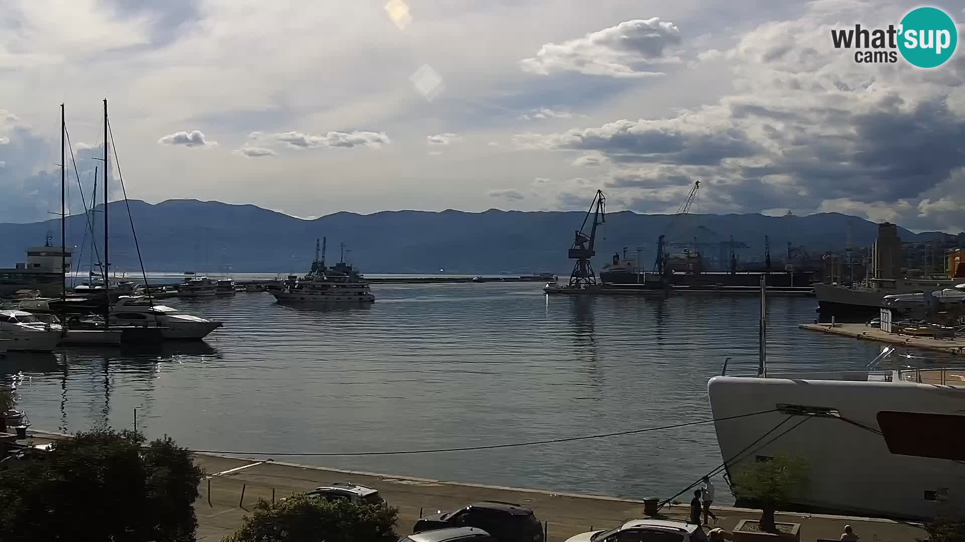 Die Riva und Marina in Rijeka – Live Webcam Kroatien