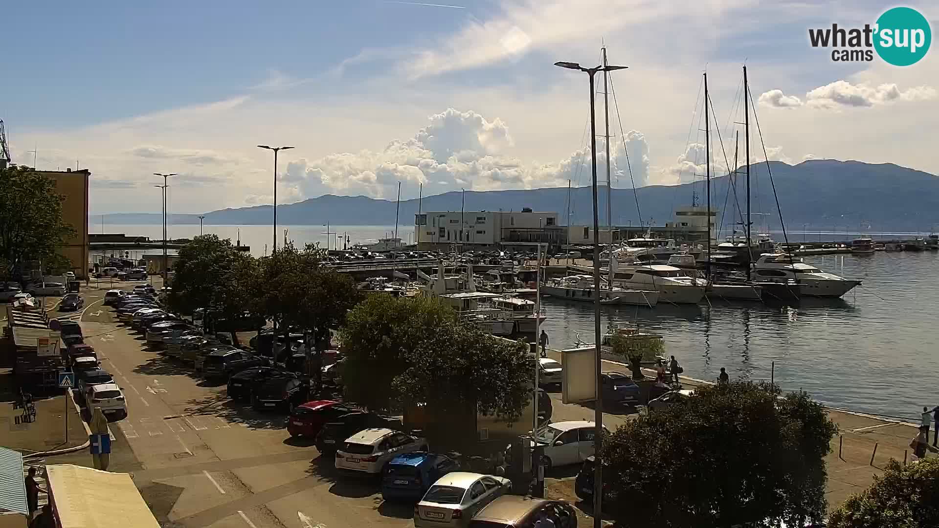 La Riva y Marina en Rijeka – Webcam en vivo Croacia