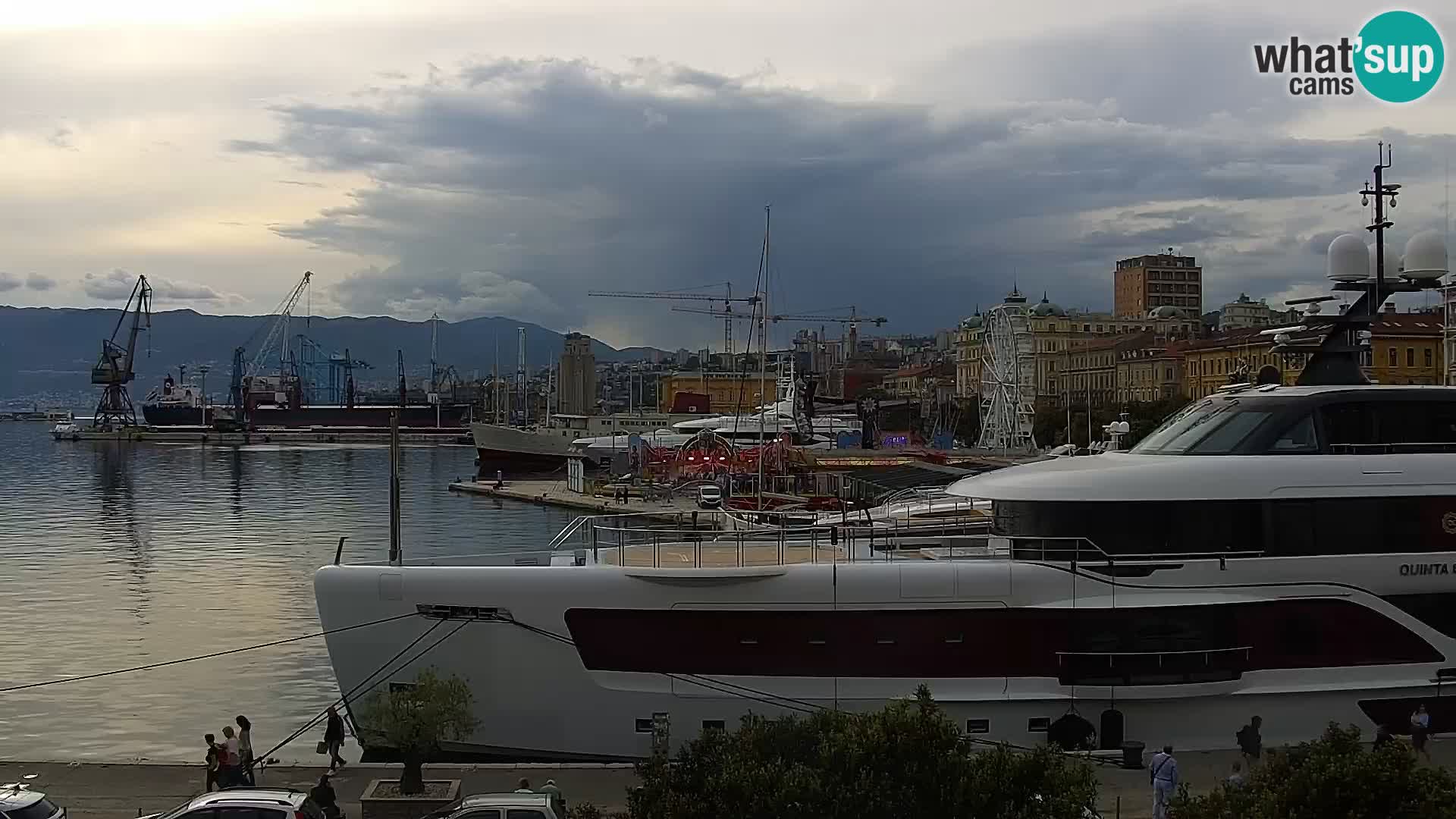 Die Riva und Marina in Rijeka – Live Webcam Kroatien