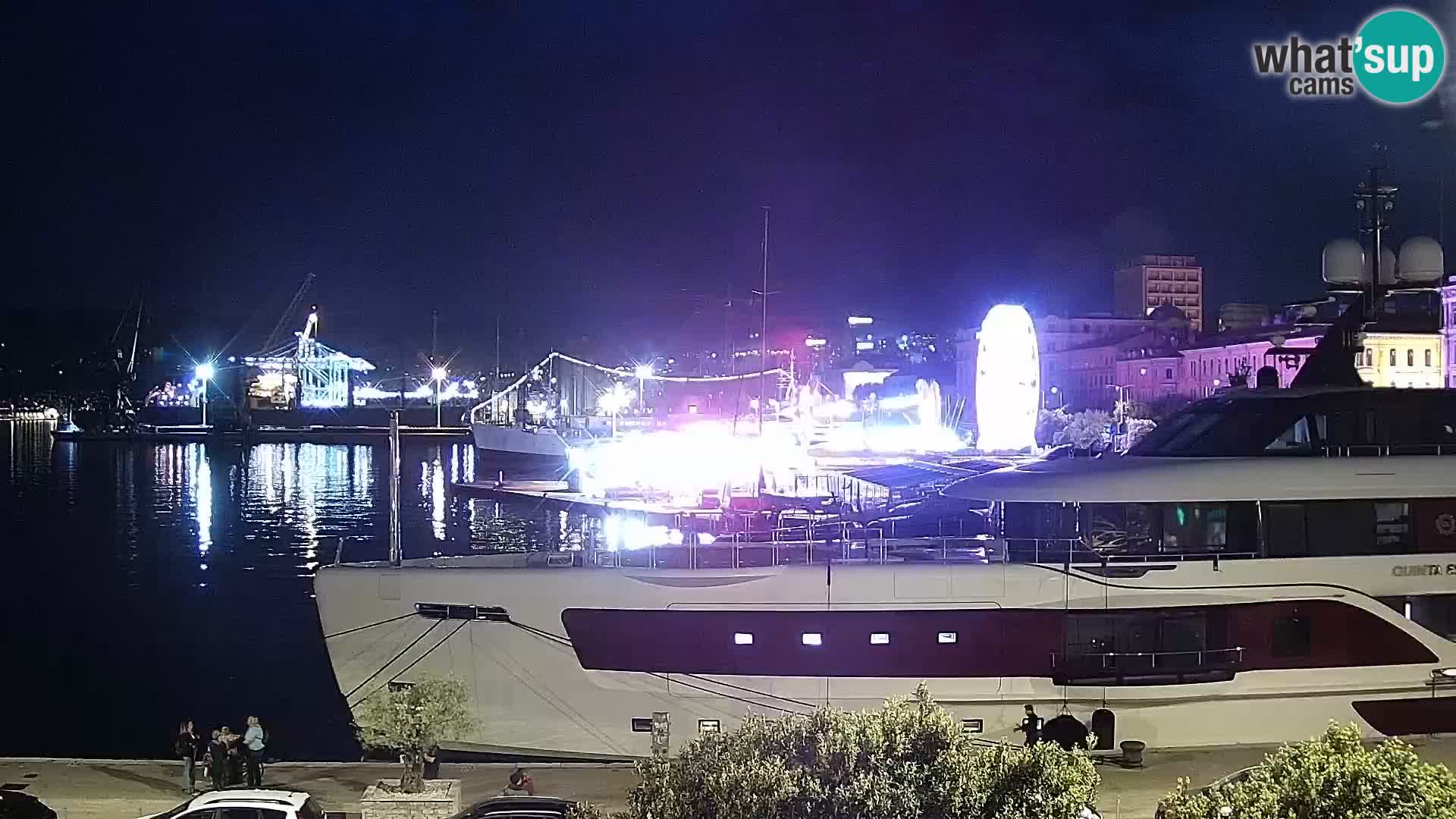 Riva i Marina u Rijeci – Web kamera uživo u Hrvatskoj
