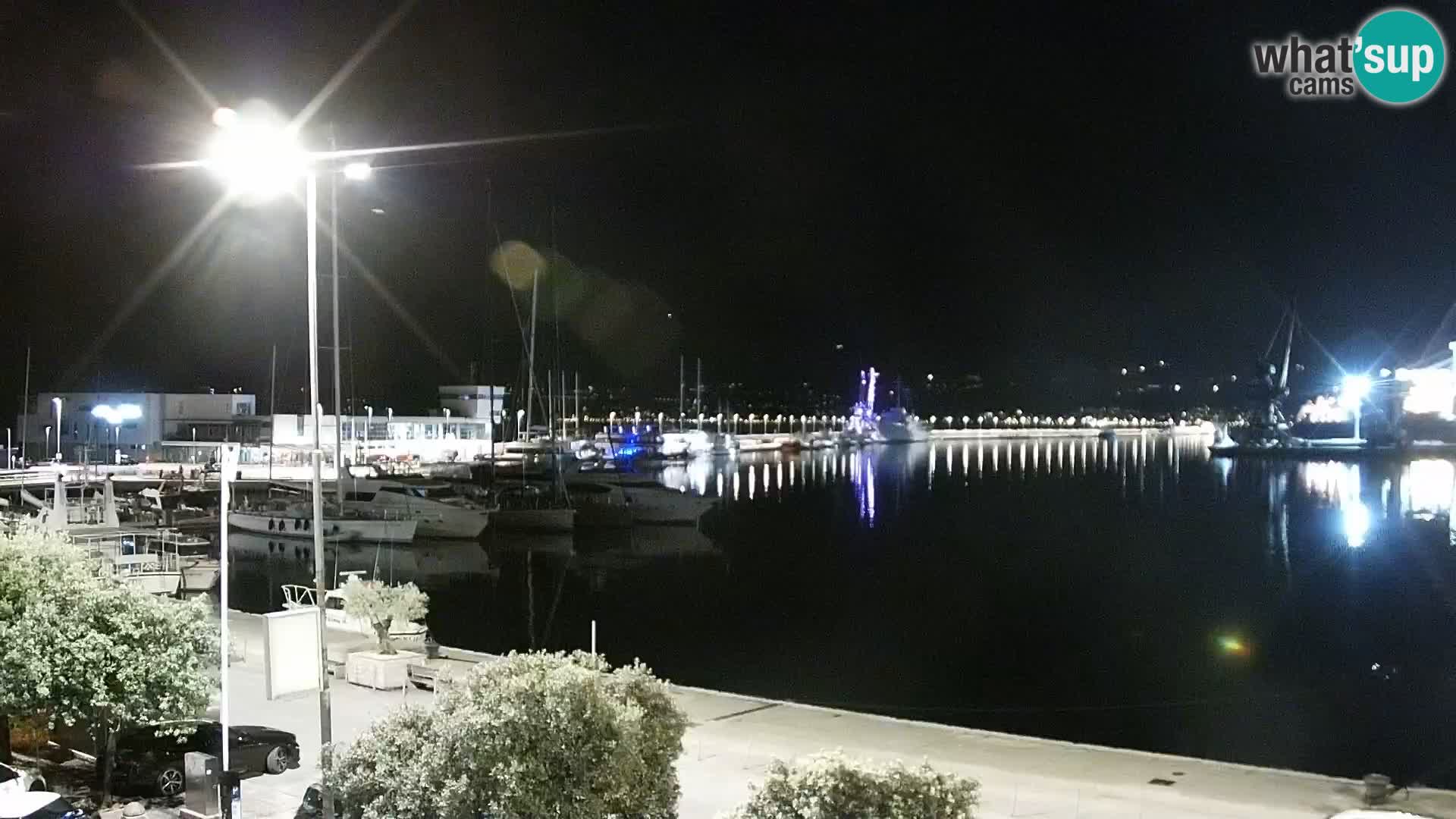 Die Riva und Marina in Rijeka – Live Webcam Kroatien