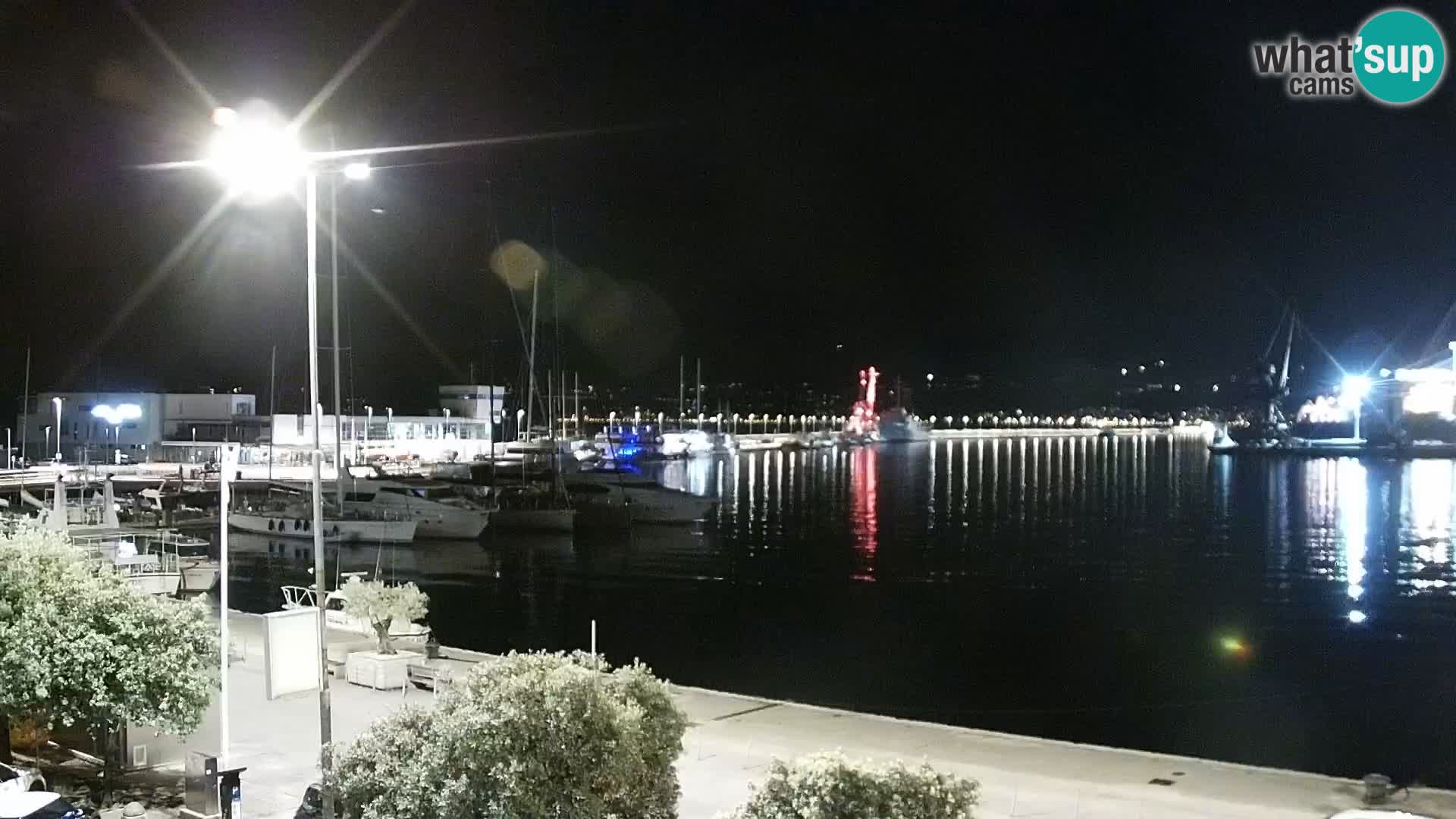 La Riva et Marina à Rijeka – Live Webcam Croatie
