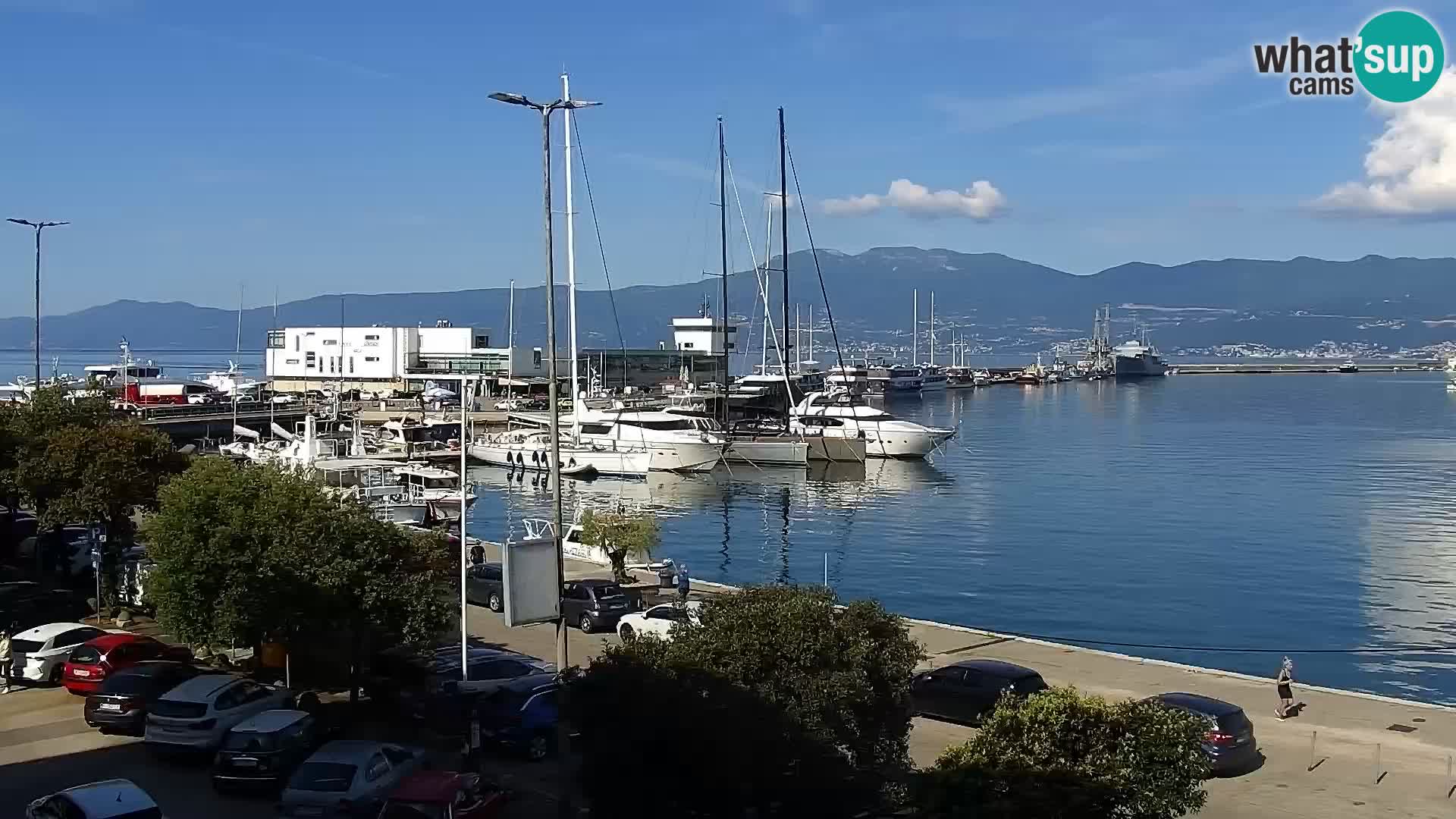 La Riva y Marina en Rijeka – Webcam en vivo Croacia