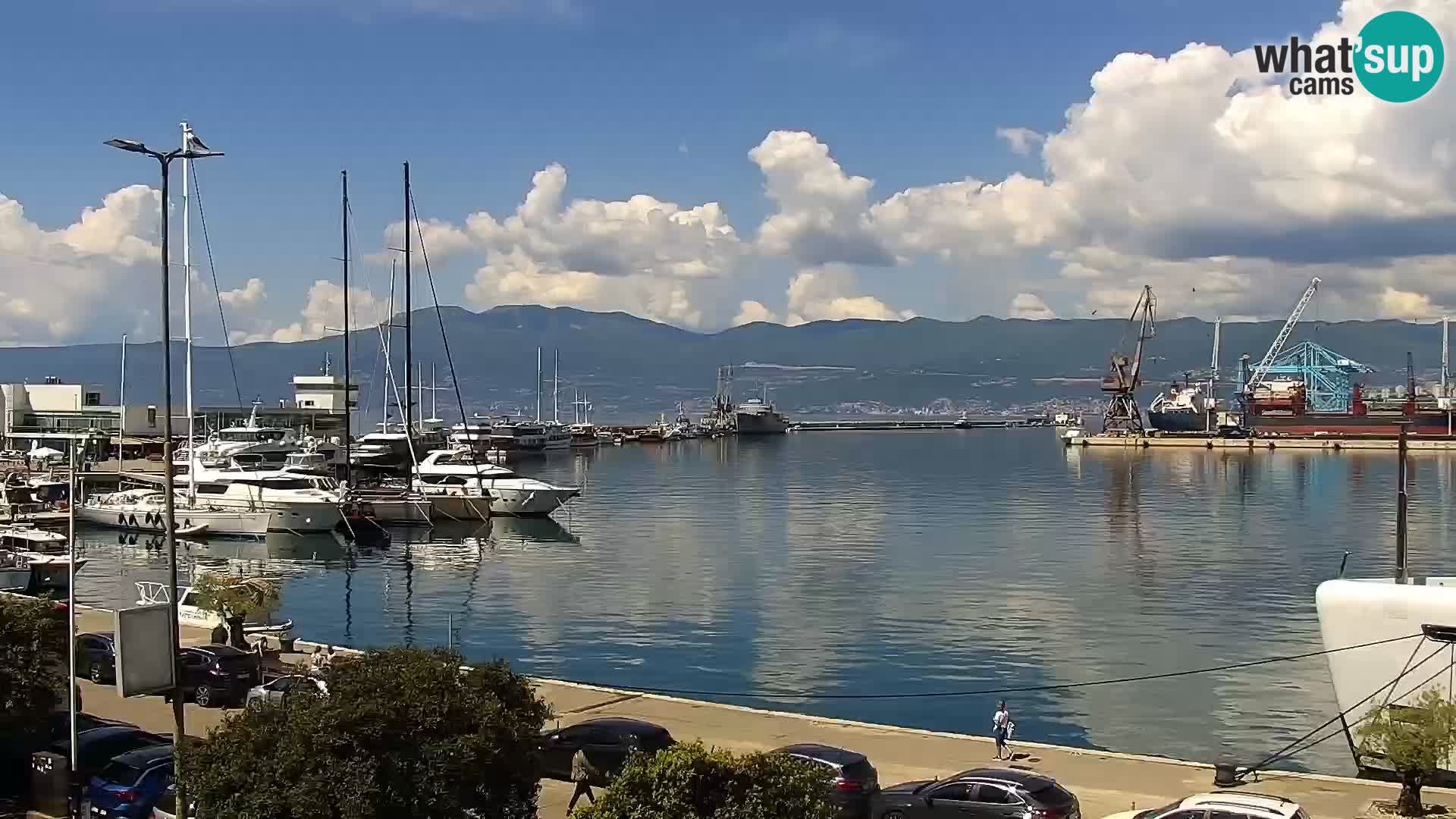 La Riva et Marina à Rijeka – Live Webcam Croatie