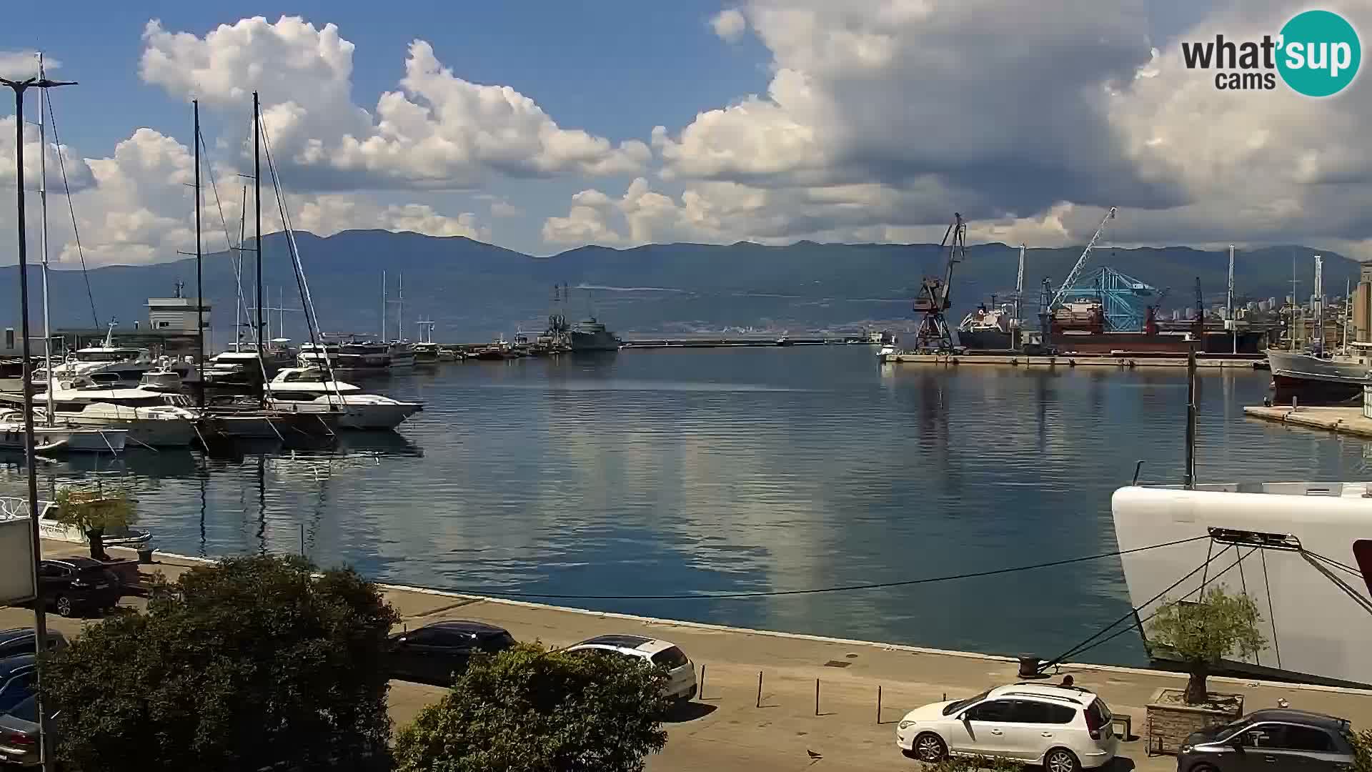 La Riva e la Marina a Rijeka (Fiume) – Live Webcam Croazia