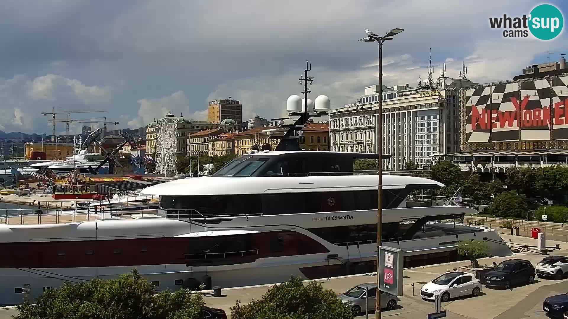 La Riva y Marina en Rijeka – Webcam en vivo Croacia