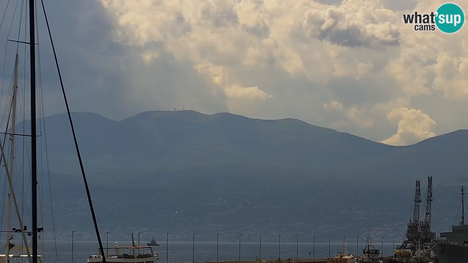 La Riva y Marina en Rijeka – Webcam en vivo Croacia