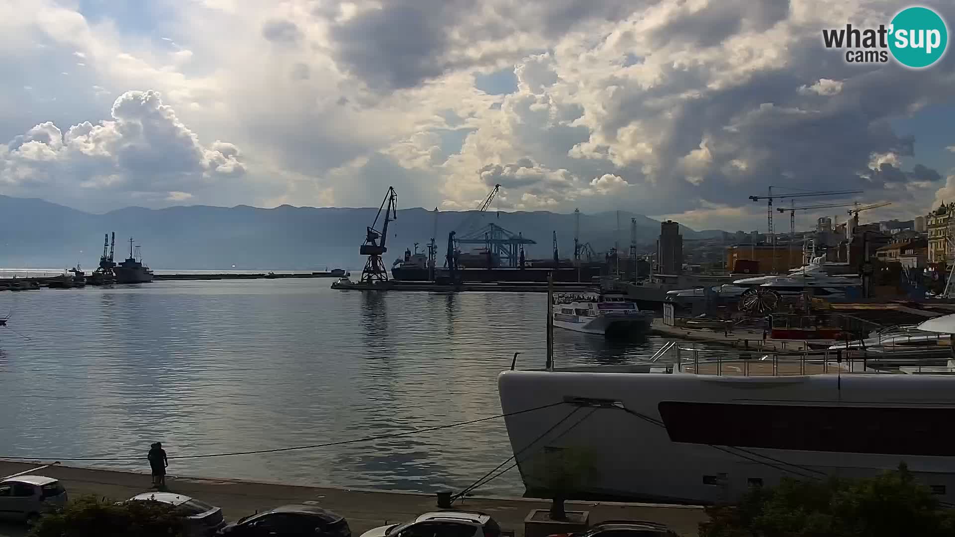 La Riva y Marina en Rijeka – Webcam en vivo Croacia