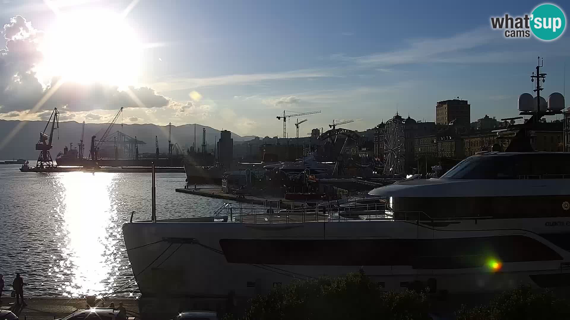La Riva e la Marina a Rijeka (Fiume) – Live Webcam Croazia