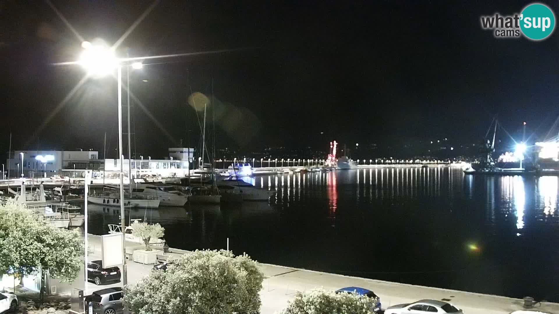 Die Riva und Marina in Rijeka – Live Webcam Kroatien