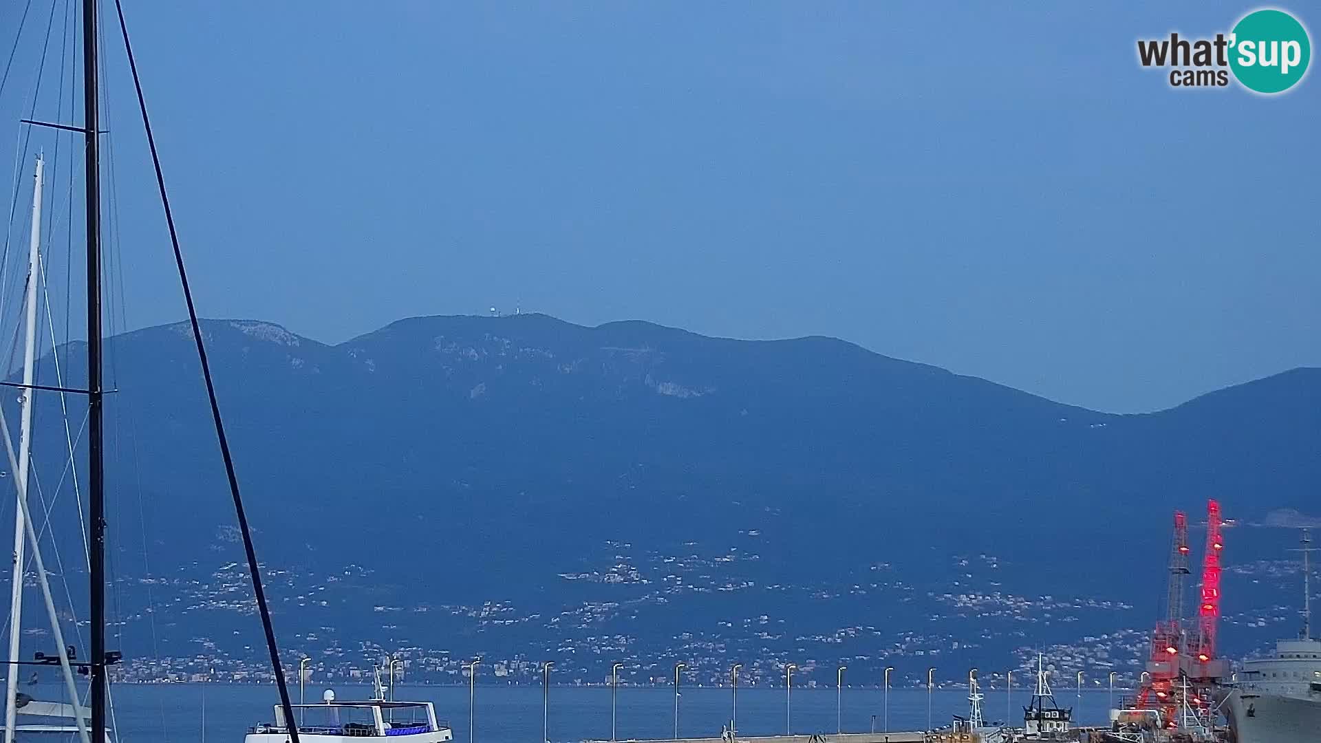 La Riva e la Marina a Rijeka (Fiume) – Live Webcam Croazia