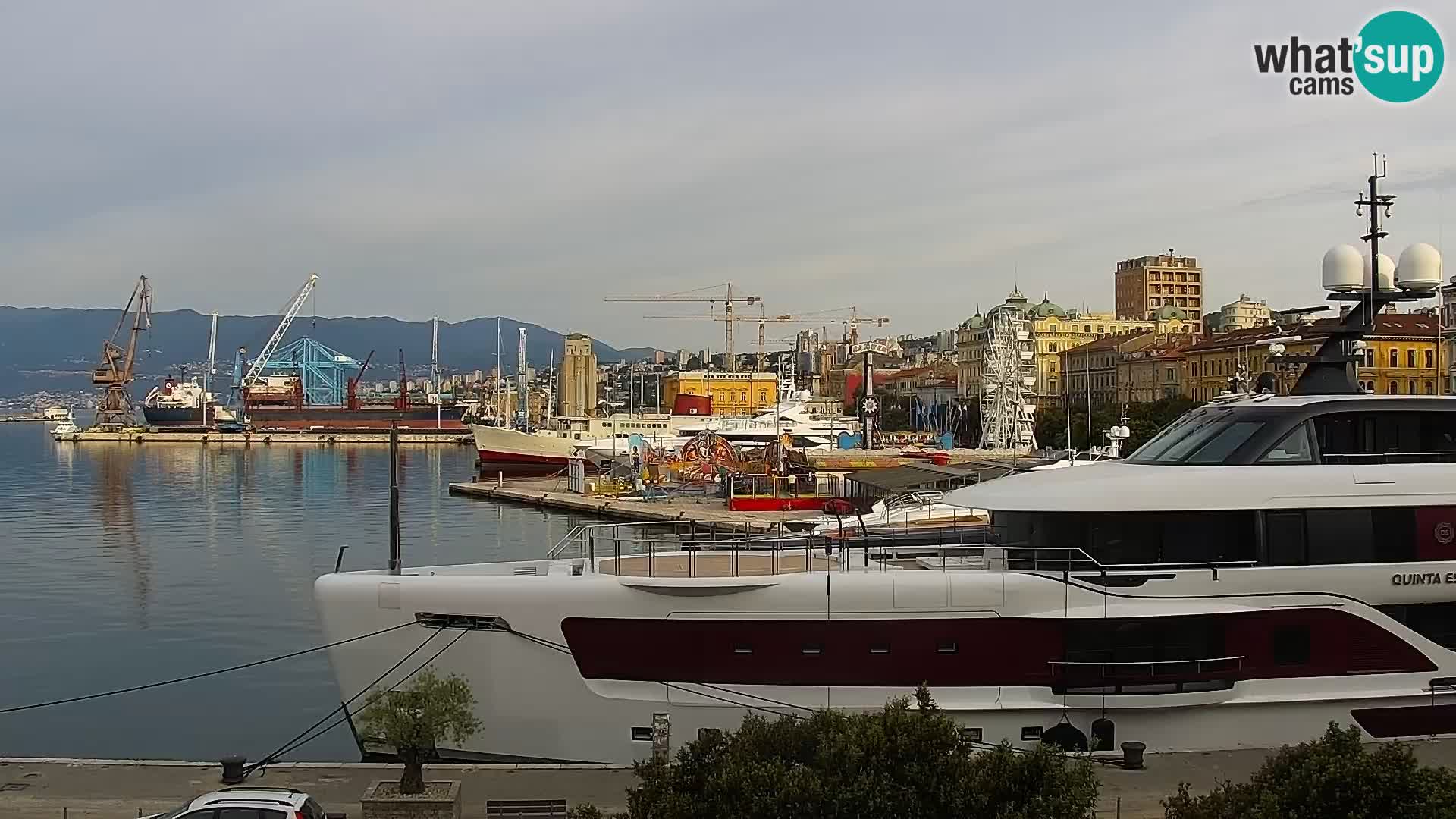 La Riva et Marina à Rijeka – Live Webcam Croatie