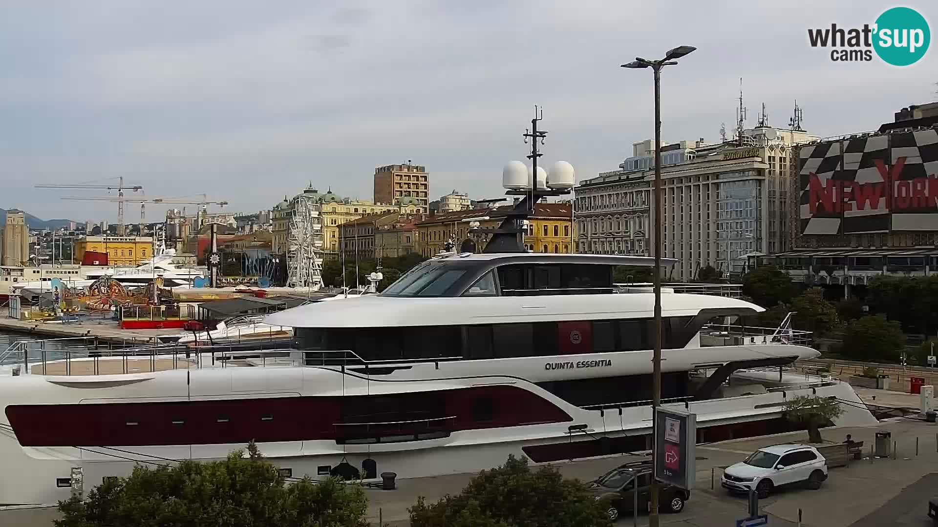 The Riva and Marina in Rijeka  – Live Webcam Croatia