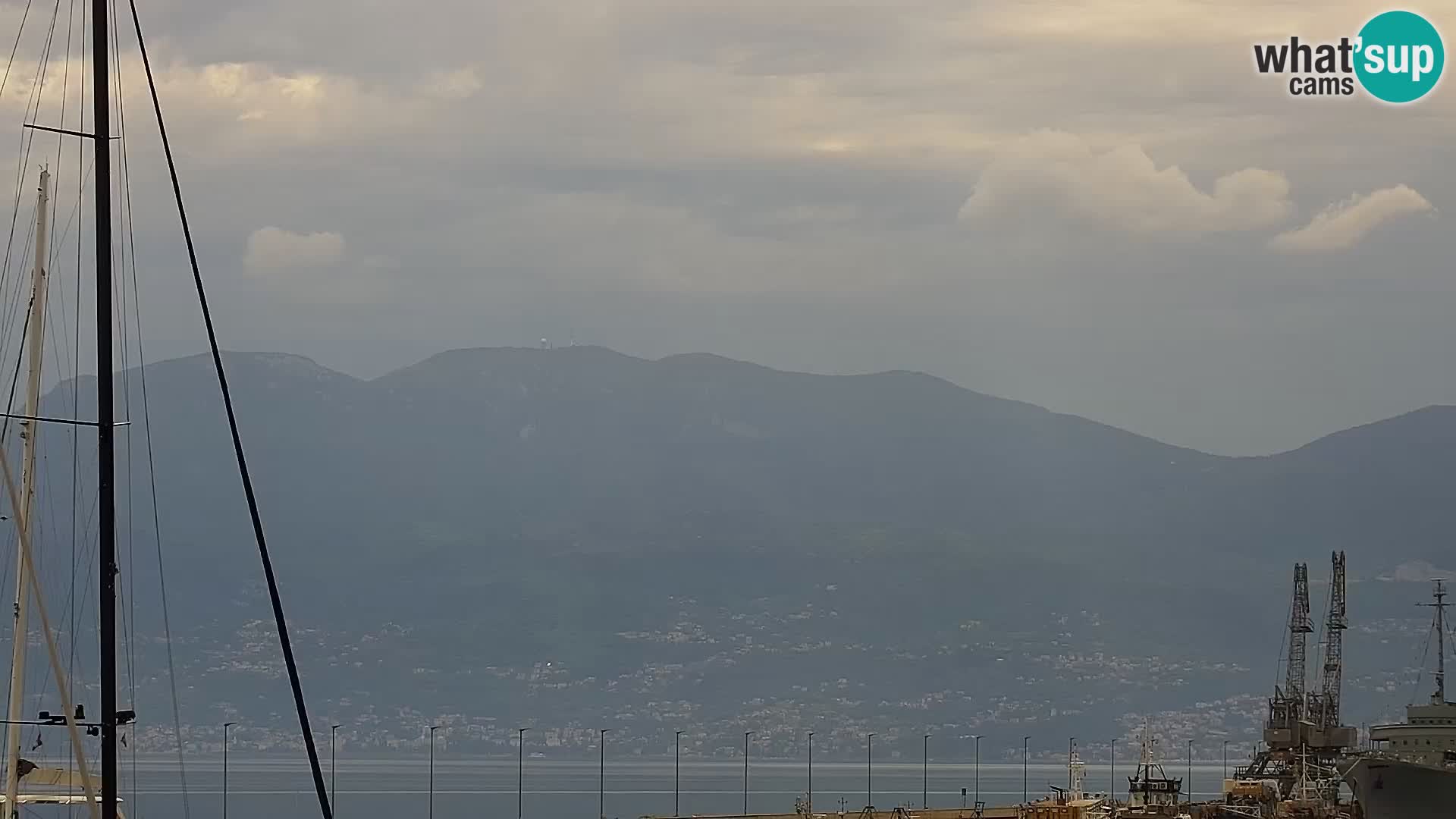 La Riva y Marina en Rijeka – Webcam en vivo Croacia