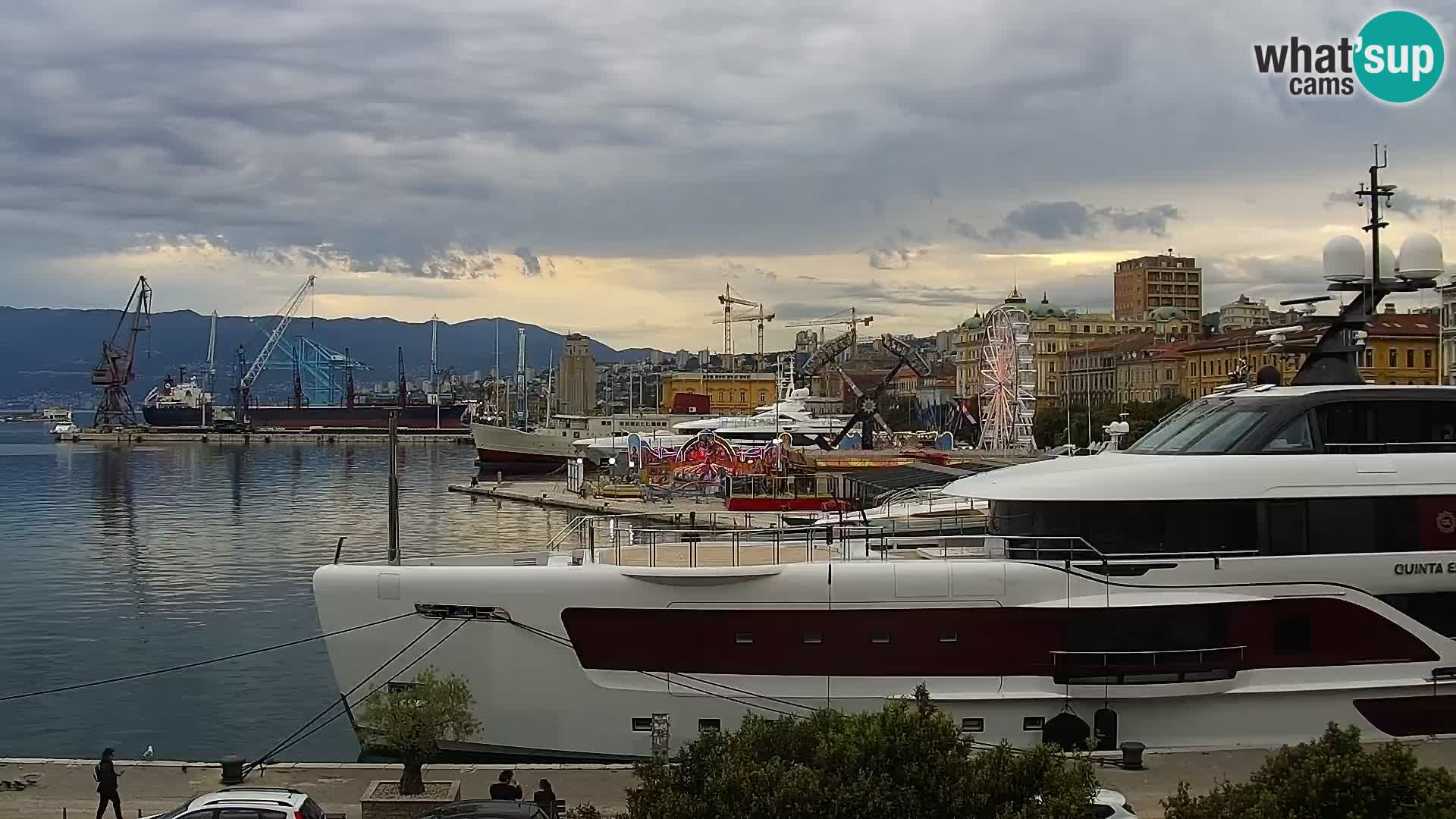 La Riva e la Marina a Rijeka (Fiume) – Live Webcam Croazia