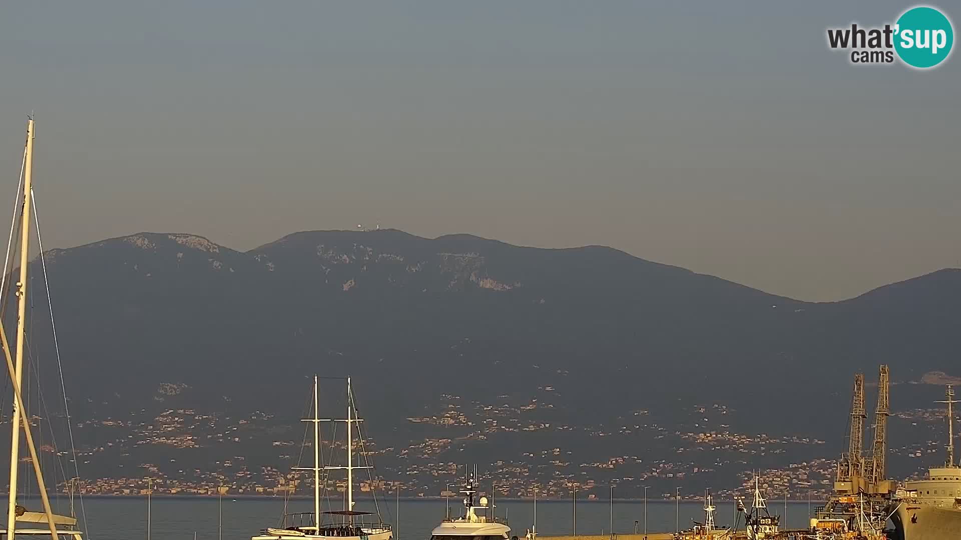 La Riva y Marina en Rijeka – Webcam en vivo Croacia