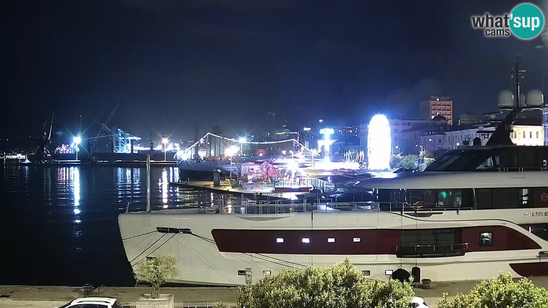 Die Riva und Marina in Rijeka – Live Webcam Kroatien