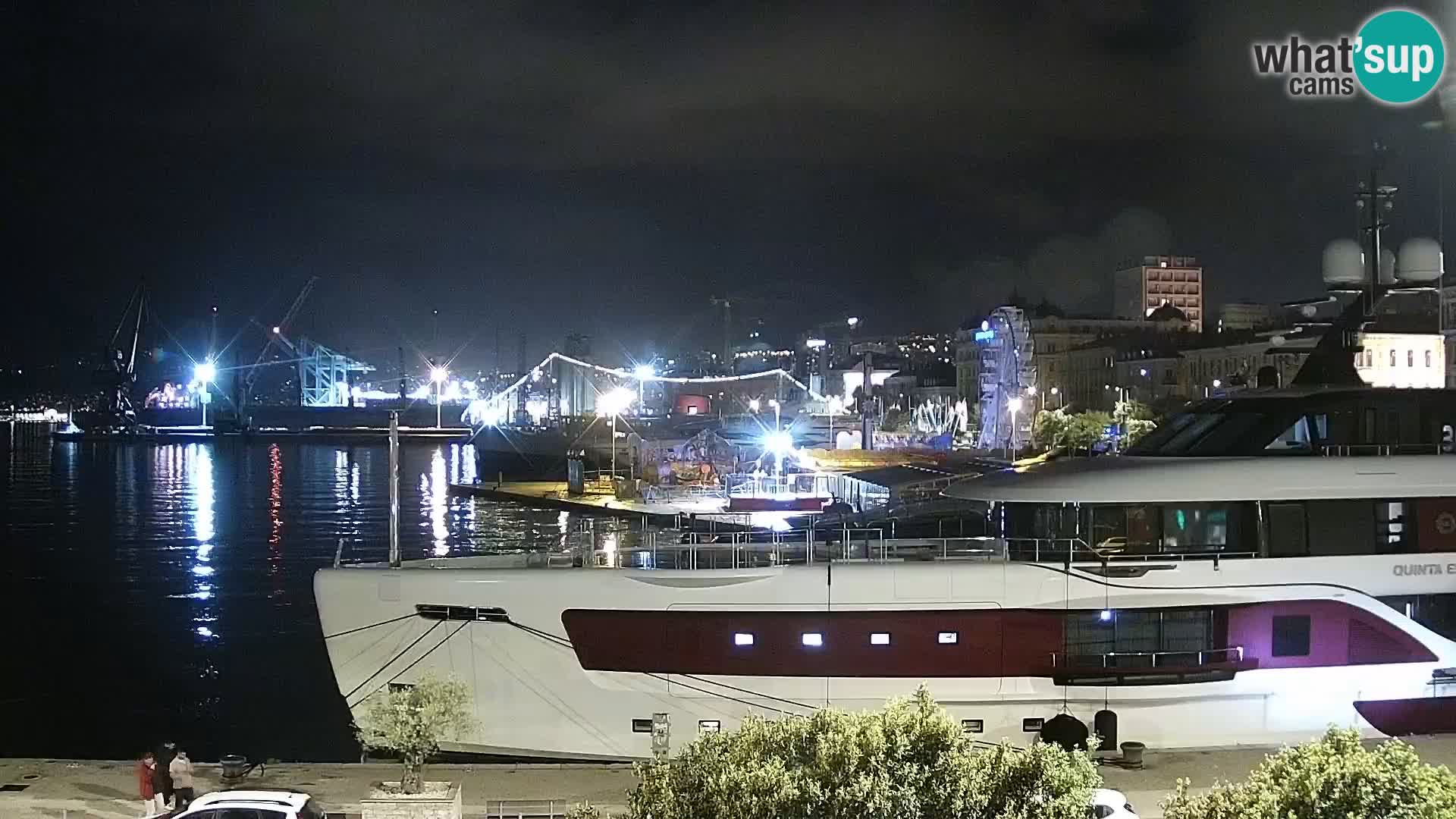 Die Riva und Marina in Rijeka – Live Webcam Kroatien