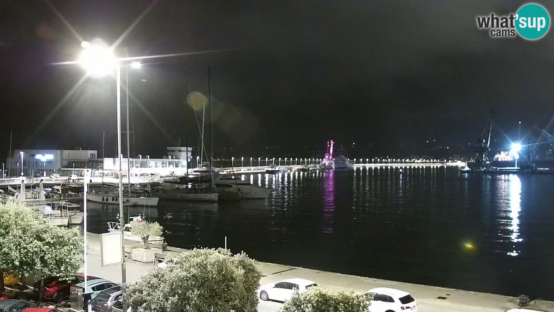 La Riva et Marina à Rijeka – Live Webcam Croatie