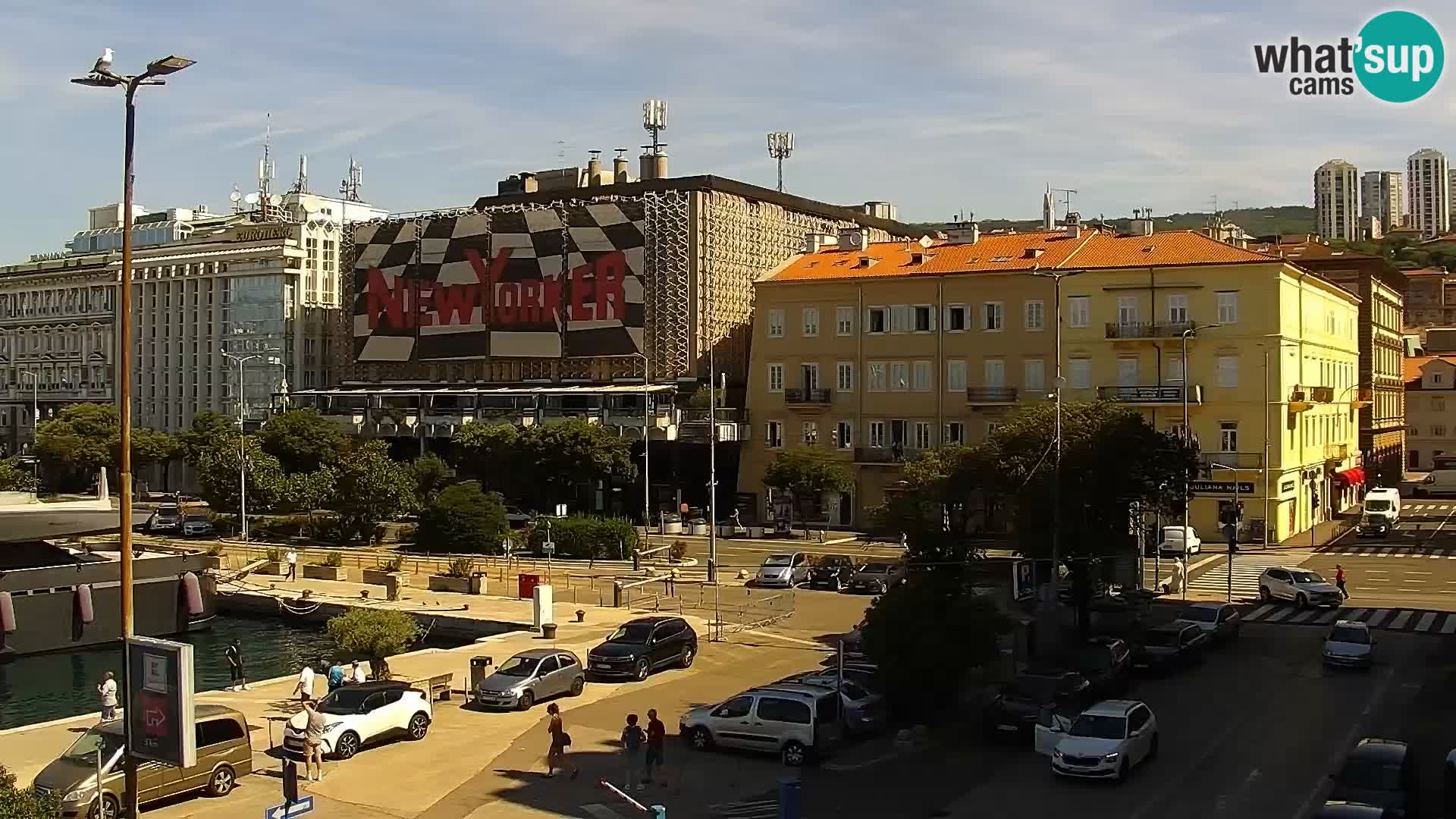 La Riva e la Marina a Rijeka (Fiume) – Live Webcam Croazia