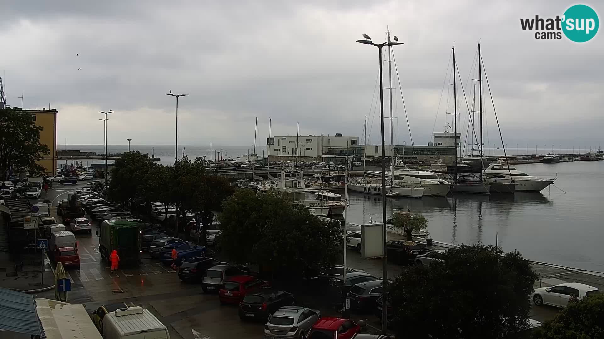 Die Riva und Marina in Rijeka – Live Webcam Kroatien