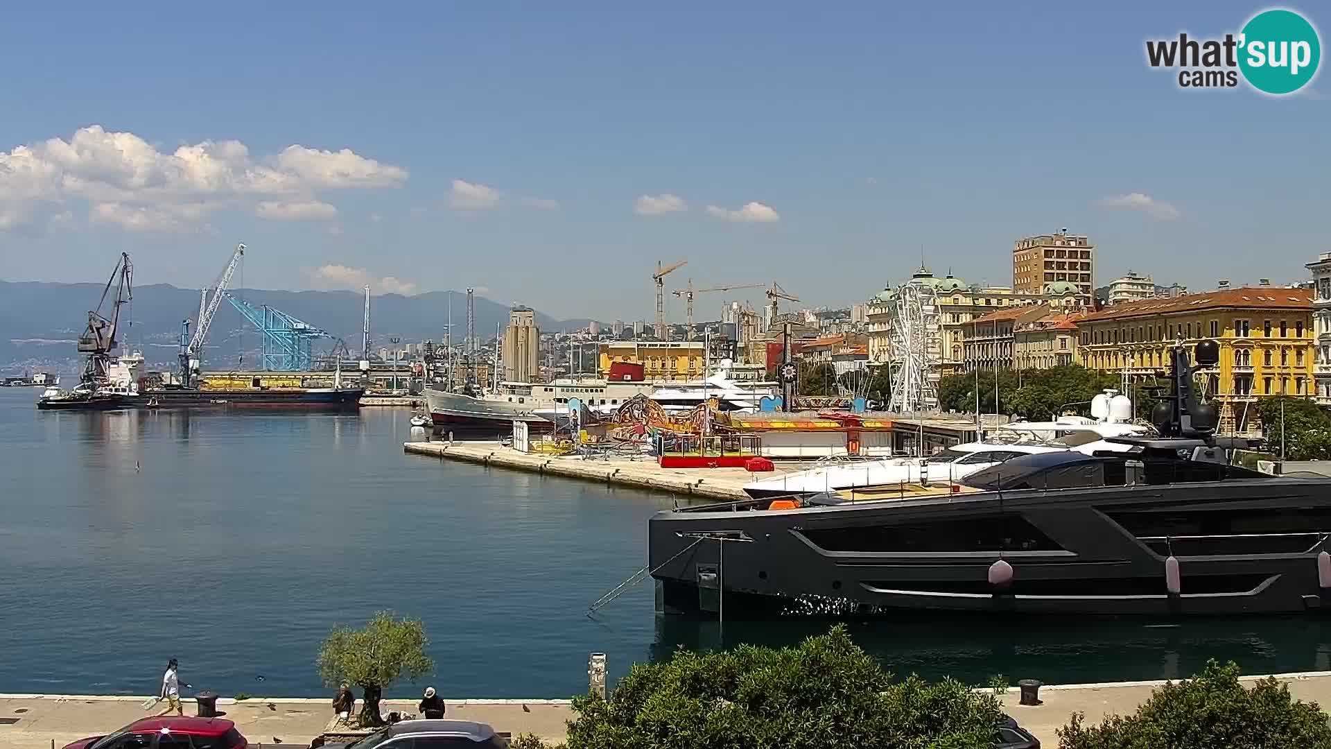 La Riva e la Marina a Rijeka (Fiume) – Live Webcam Croazia