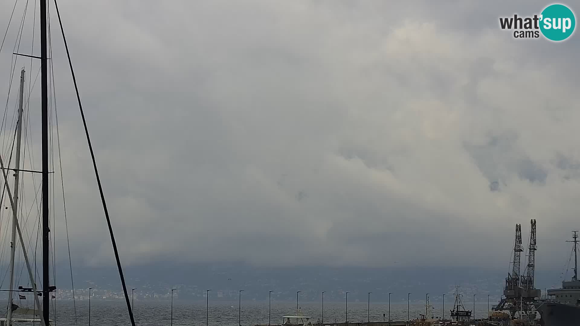 Die Riva und Marina in Rijeka – Live Webcam Kroatien