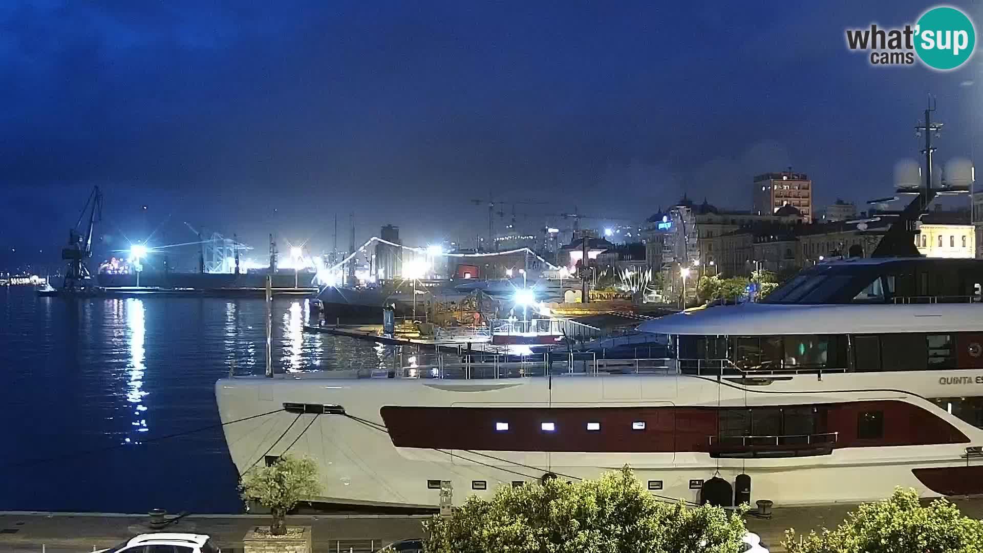 Riva i Marina u Rijeci – Web kamera uživo u Hrvatskoj