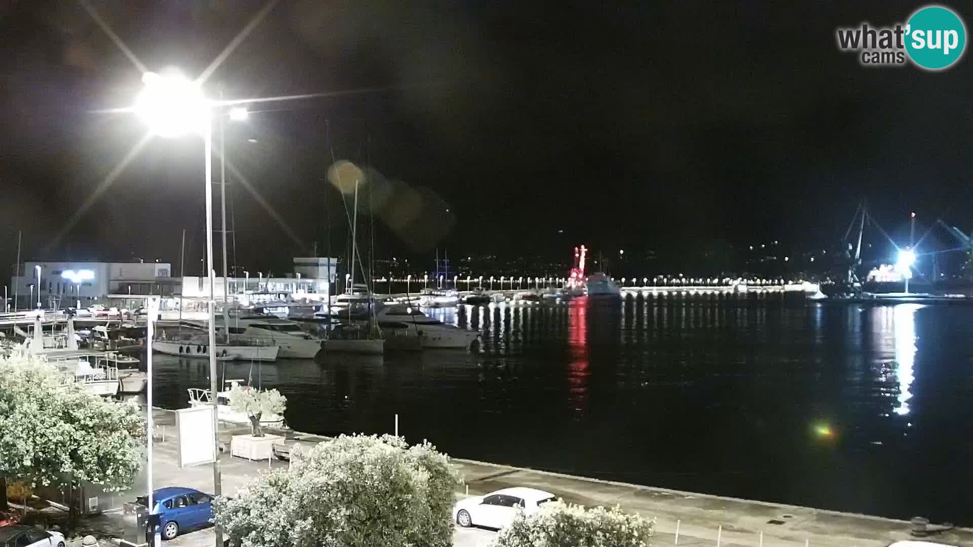 La Riva et Marina à Rijeka – Live Webcam Croatie