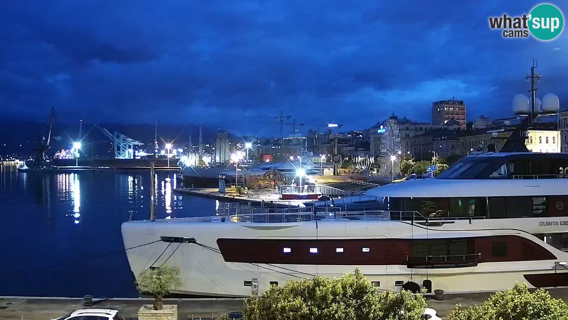 La Riva e la Marina a Rijeka (Fiume) – Live Webcam Croazia