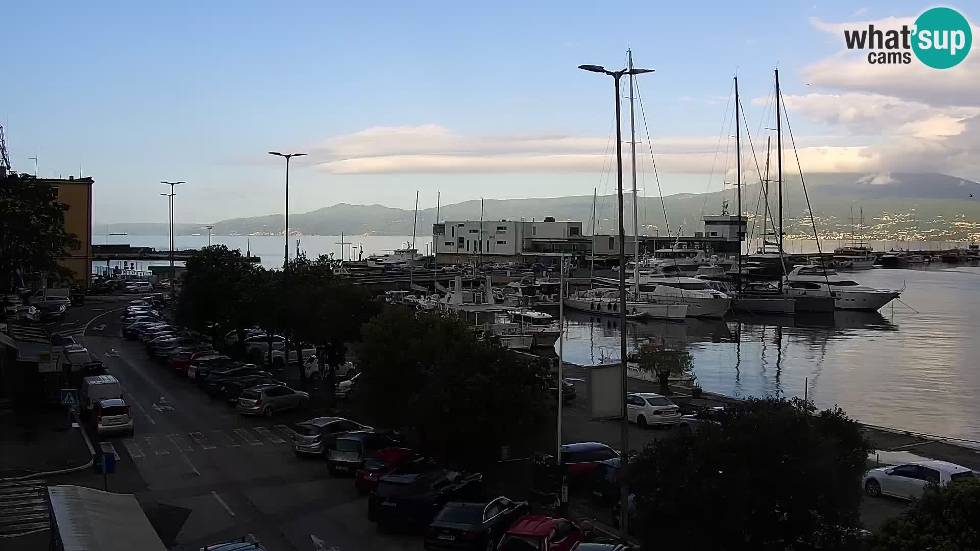 La Riva et Marina à Rijeka – Live Webcam Croatie