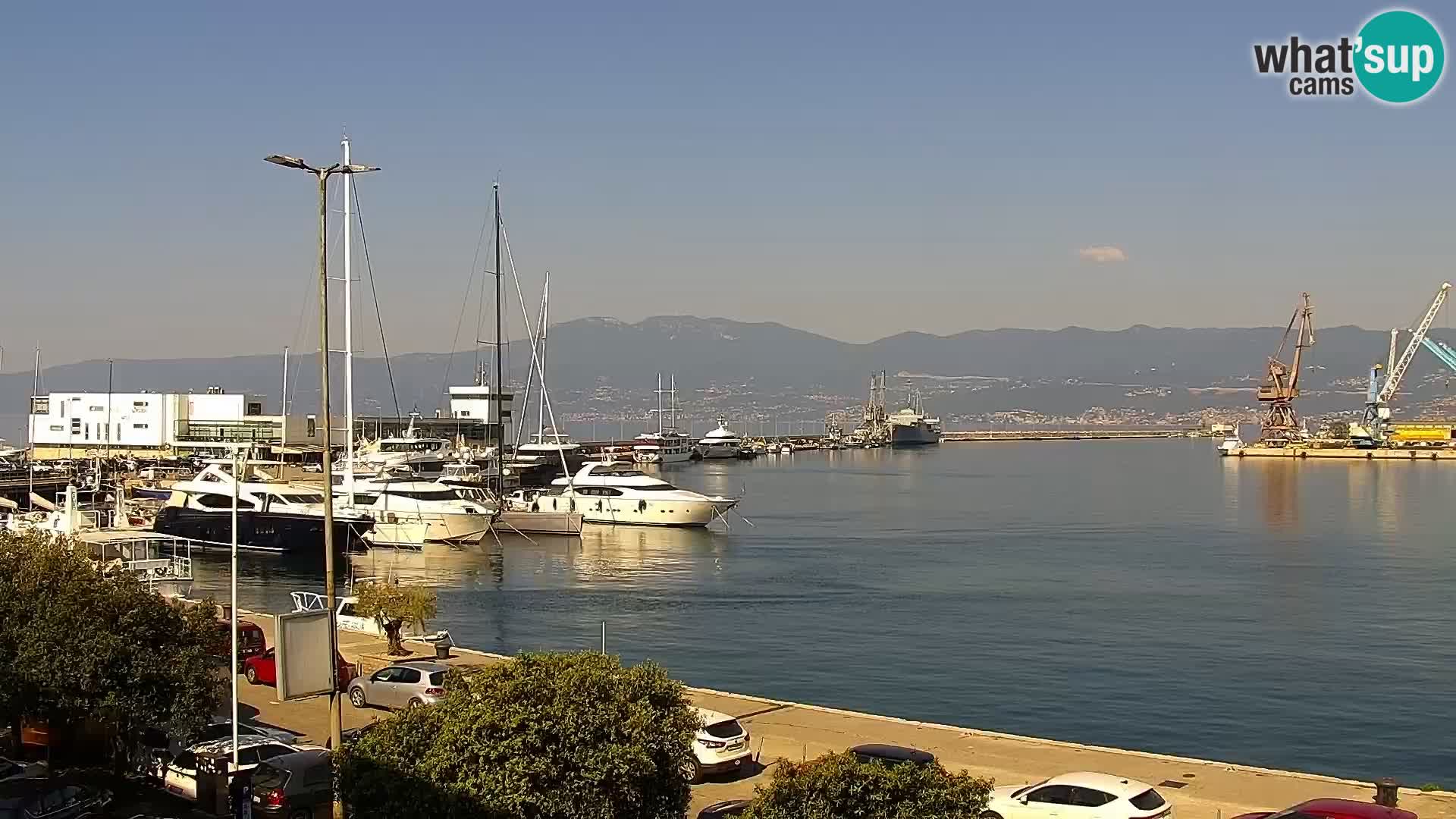 La Riva et Marina à Rijeka – Live Webcam Croatie