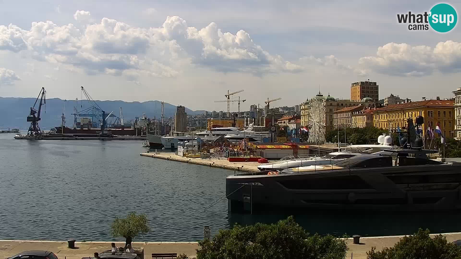 Riva i Marina u Rijeci – Web kamera uživo u Hrvatskoj