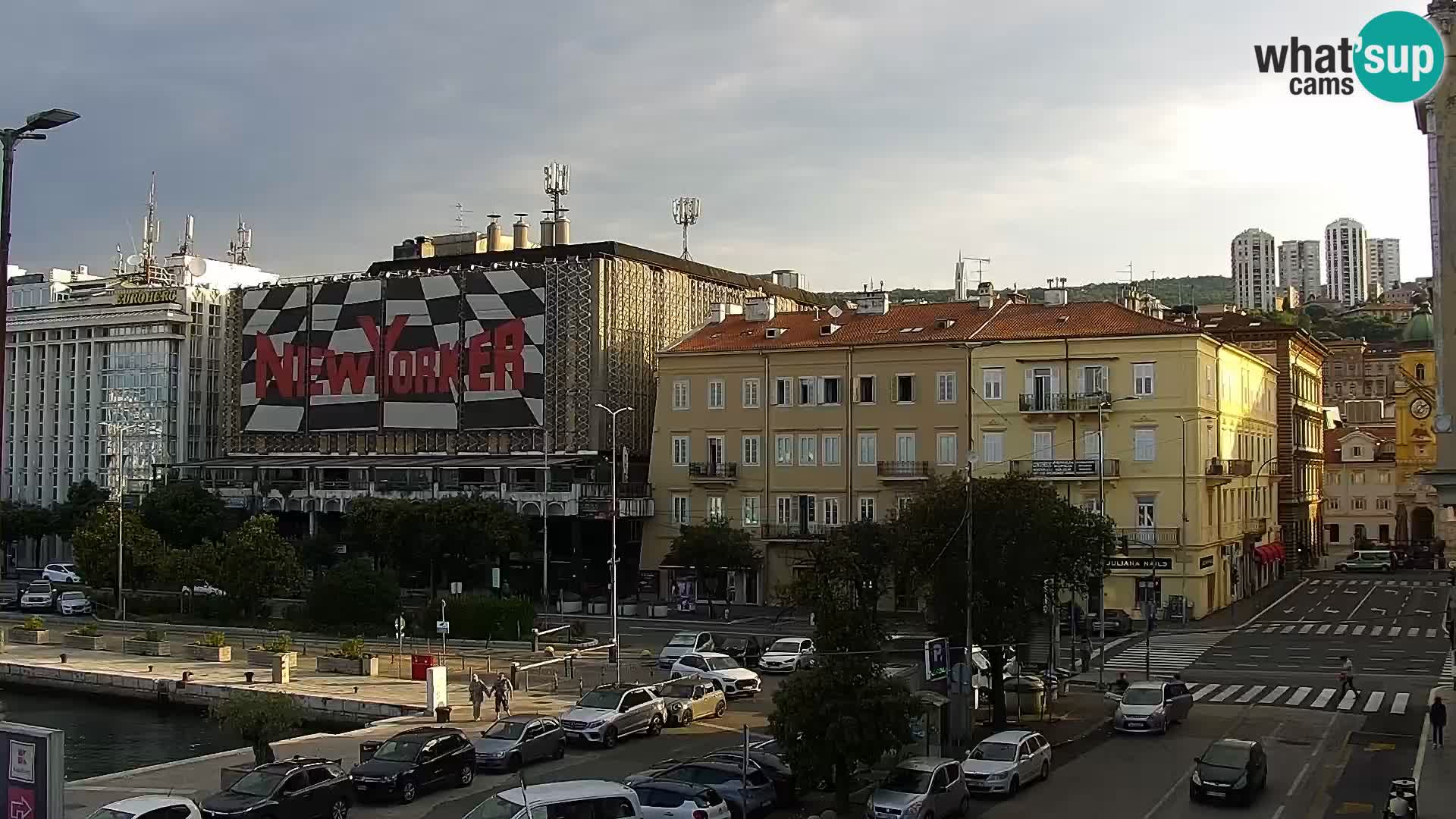 Die Riva und Marina in Rijeka – Live Webcam Kroatien