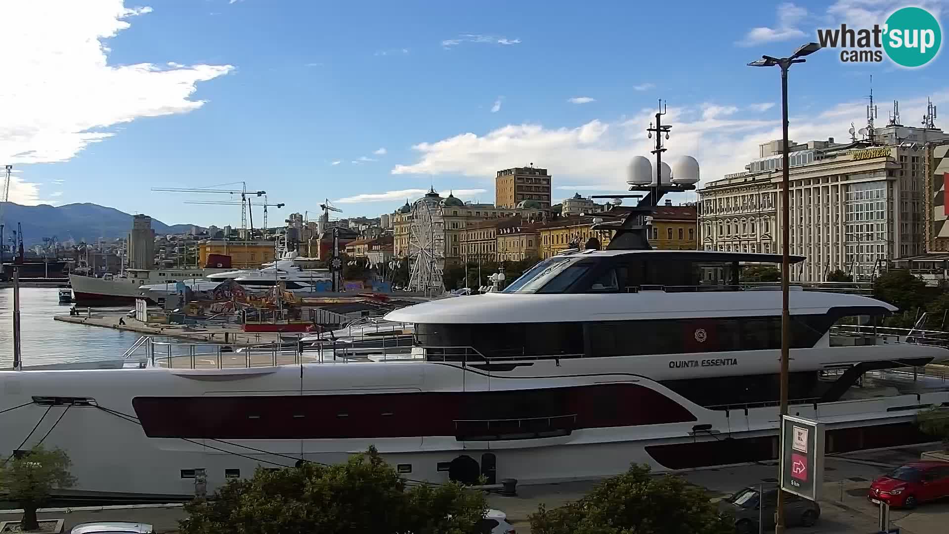 La Riva e la Marina a Rijeka (Fiume) – Live Webcam Croazia