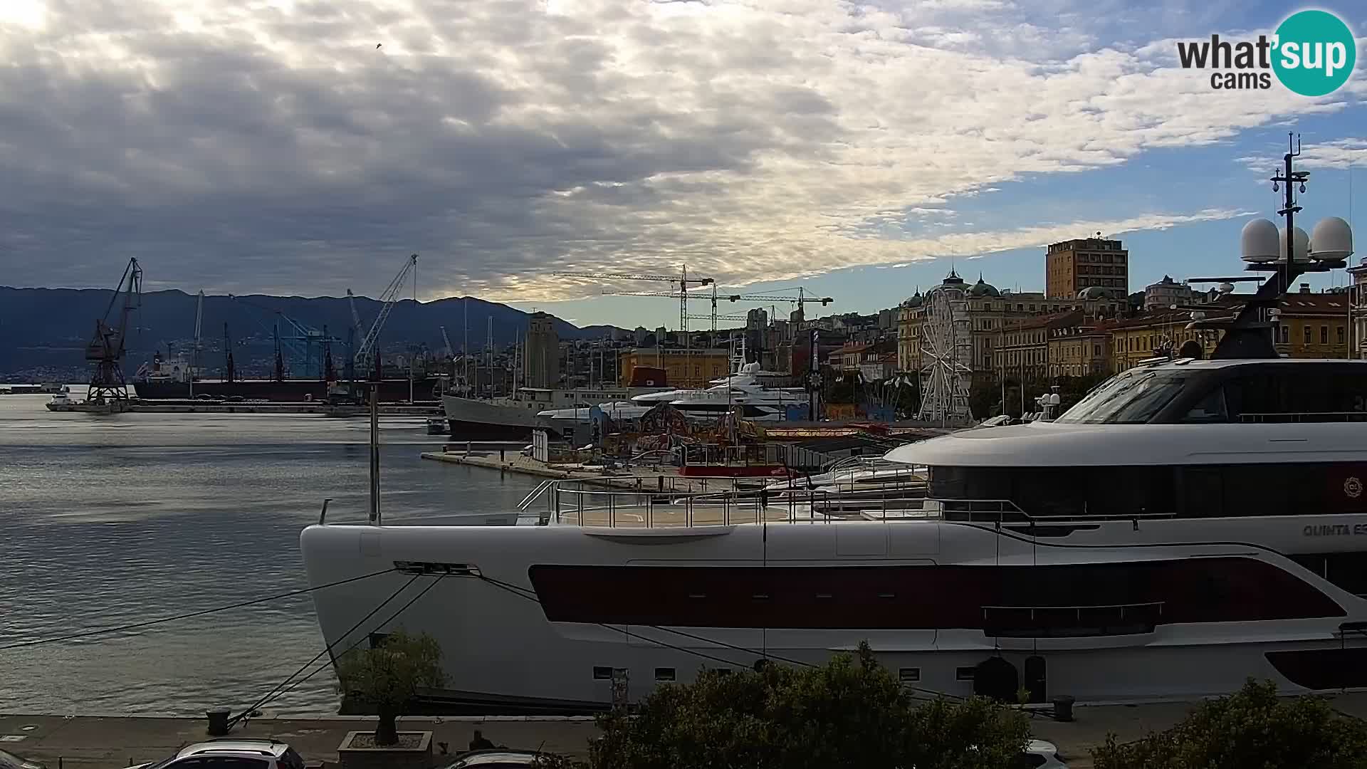 La Riva e la Marina a Rijeka (Fiume) – Live Webcam Croazia